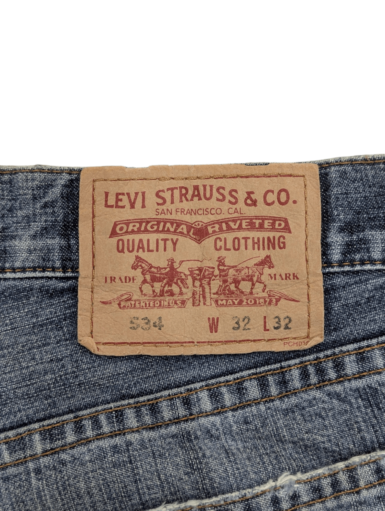 Levi's THRASHED LEVIS 534 DISTRESSED JEANS DENIM Size US 30 / EU 46 - 6 Thumbnail