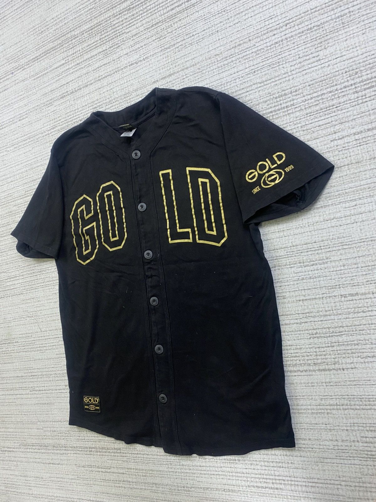 Japanese Brand × Vintage Vintage 24 Karat X Gold Spellout Butonned Shirt Size US M / EU 48-50 / 2 - 3 Thumbnail