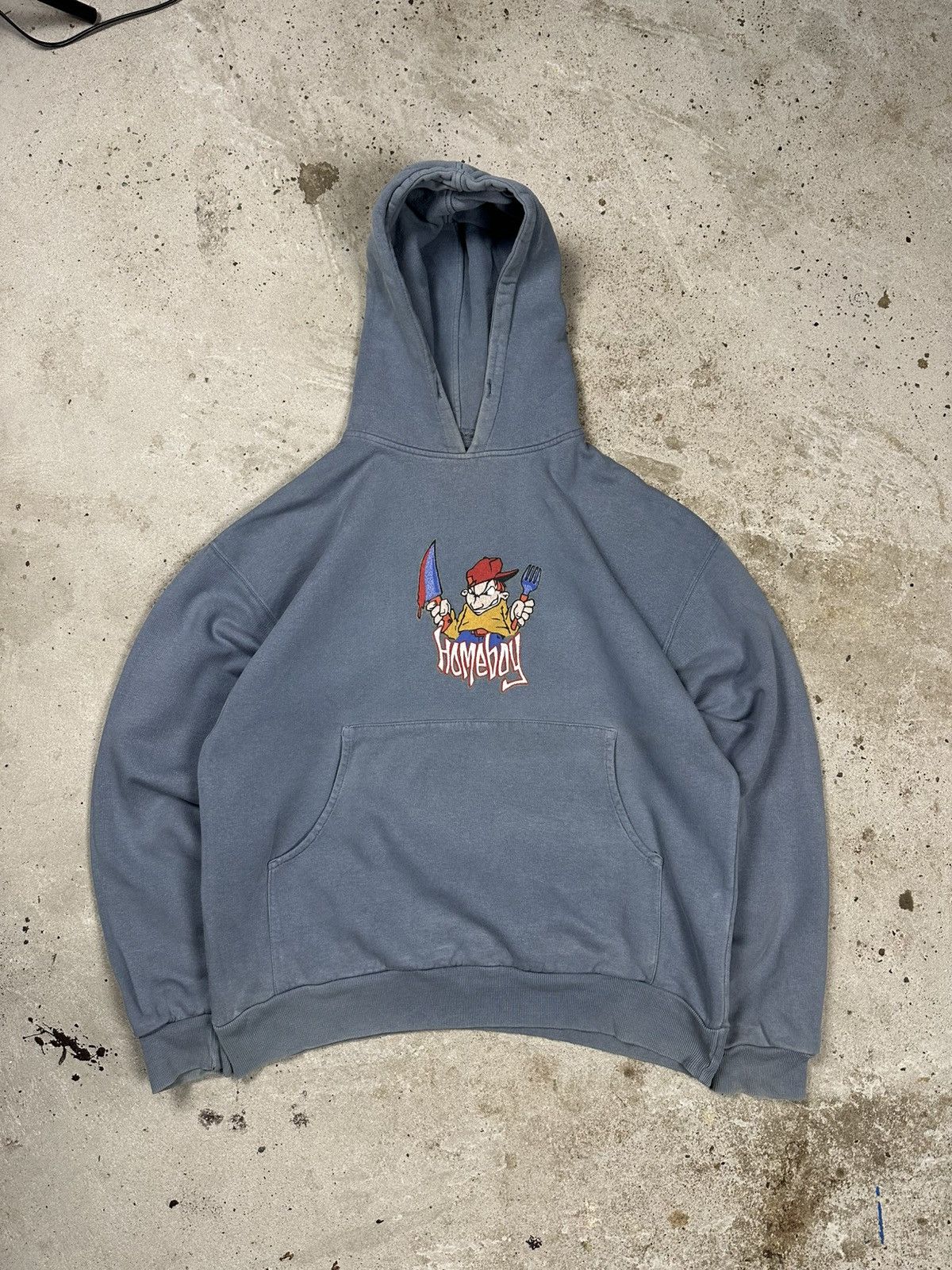 HOMME BOY CO. × Hook-Ups × Rap Tees Vintage 90s Home Boy Faded Hoodie Sweatshirt Rap Hip Hop Size US M / EU 48-50 / 2 - 1 Thumbnail