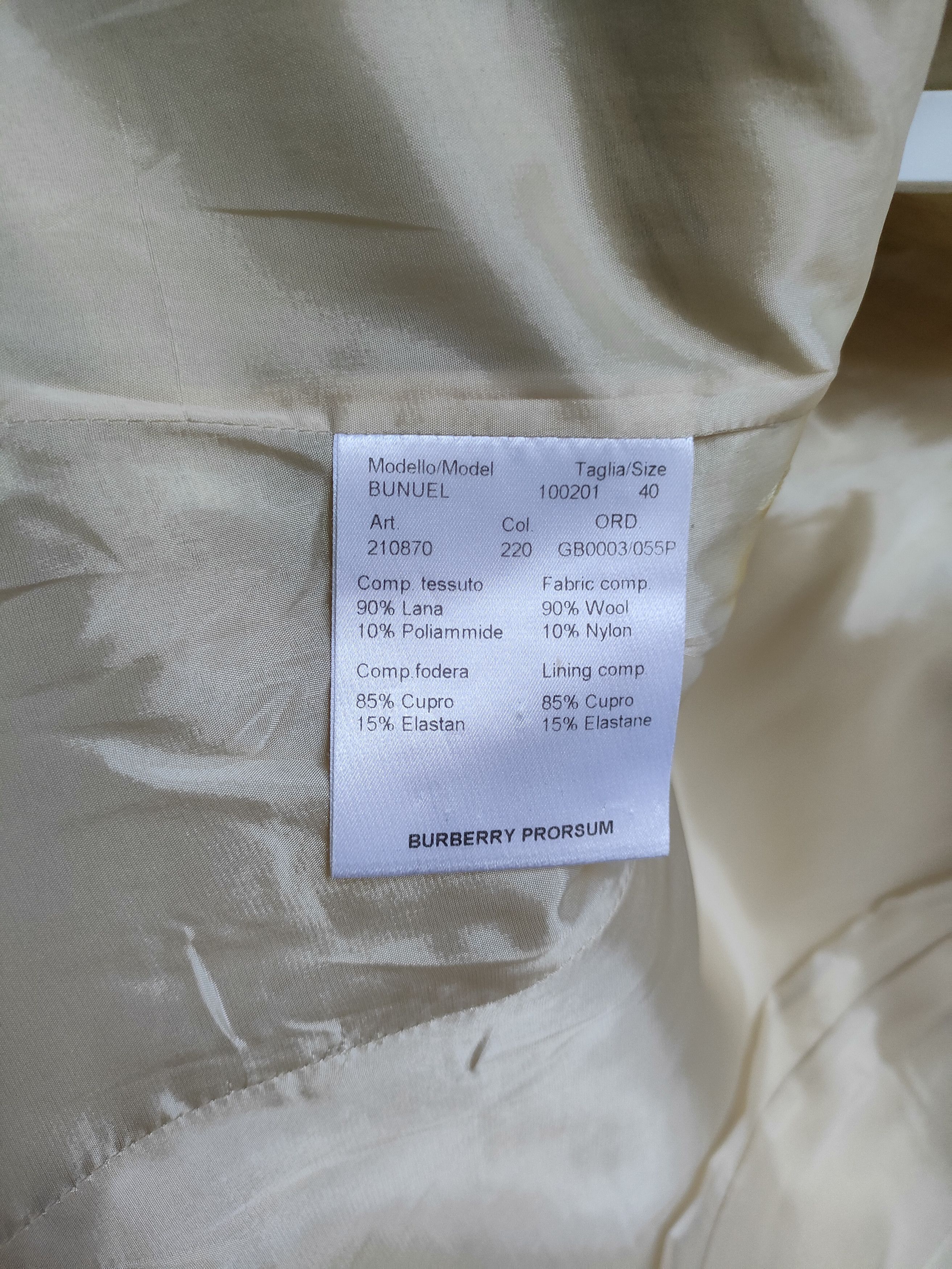 Burberry A/W 1999 Burberry Prorsum by Menichetti 'Bunuel' Coat Size S / US 4 / IT 40 - 8 Thumbnail