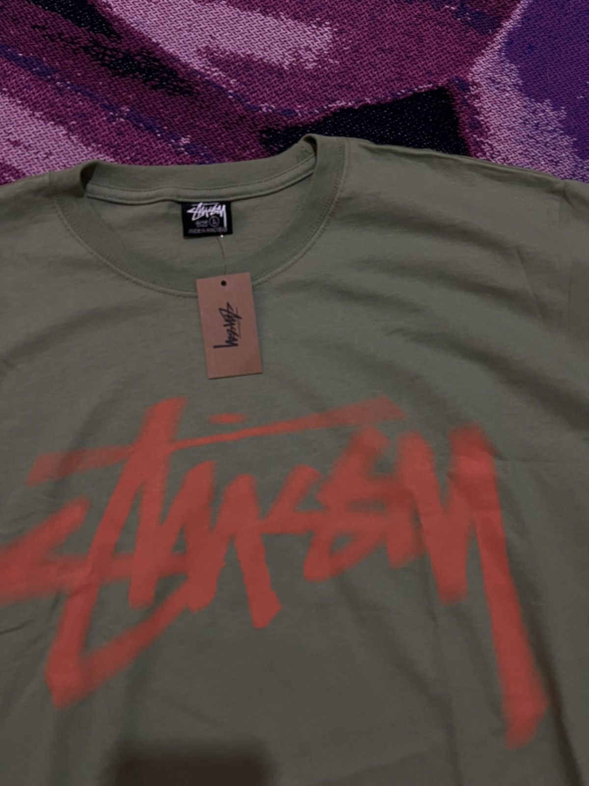 Stussy Stussy dizzy stock tee Size US L / EU 52-54 / 3 - 3 Thumbnail