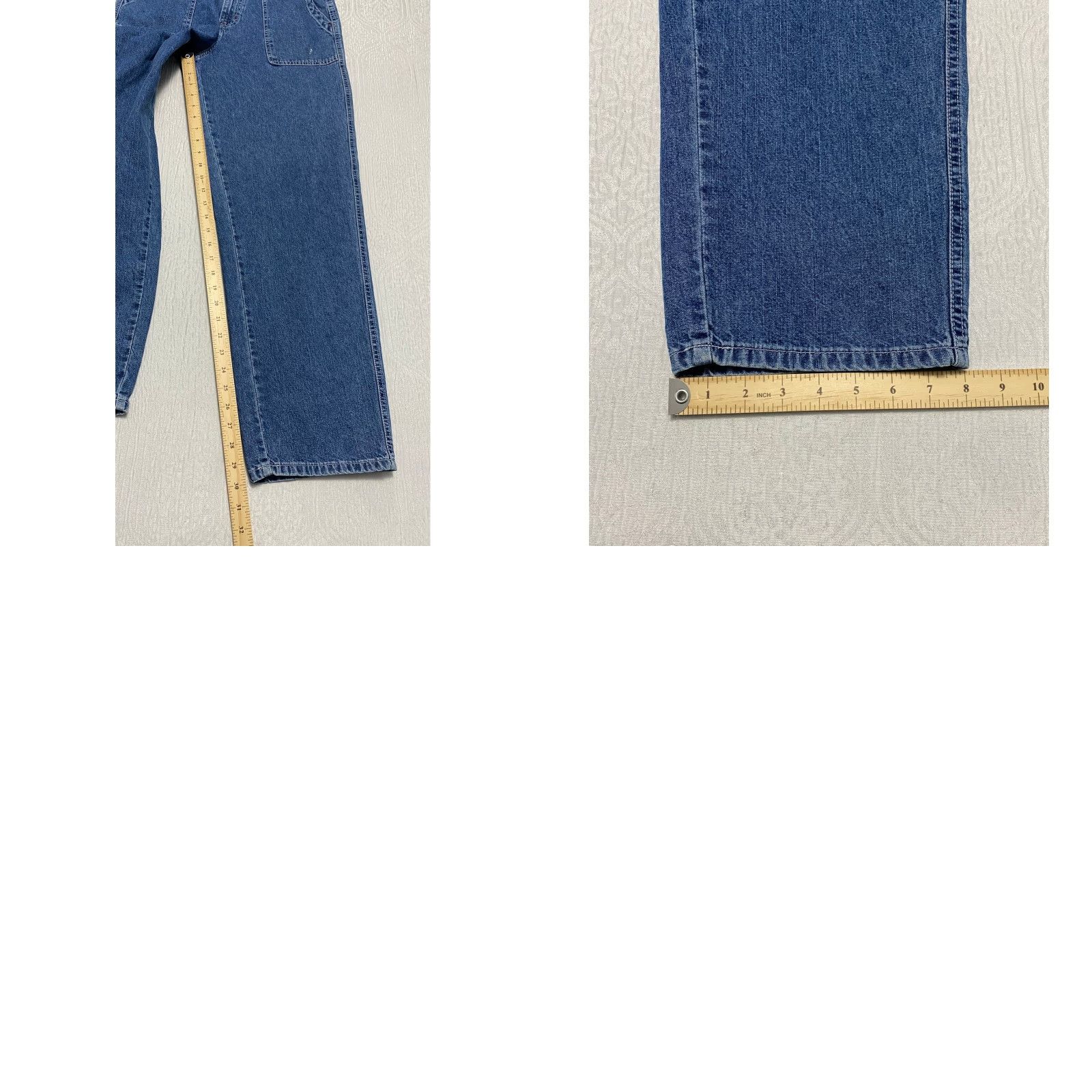 Faded Glory VINTAGE Faded Glory Jeans Women’s 28 Blue High Rise Wide Leg Denim 5-Pocket Button Closure Spring Summer Fall 90s Grunge Hipster Mens? Girls? Size 28" / US 6 / IT 42 - 8 Thumbnail