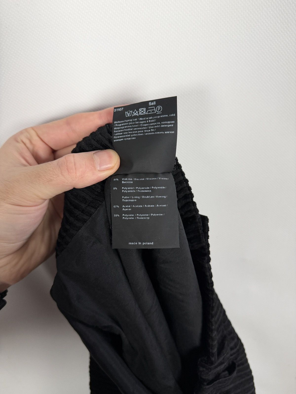Annette Gortz Annette Gortz Viscose Crinkled Velvet Effect Pants Wide Leg Size 30" / US 8 / IT 44 - 10 Thumbnail