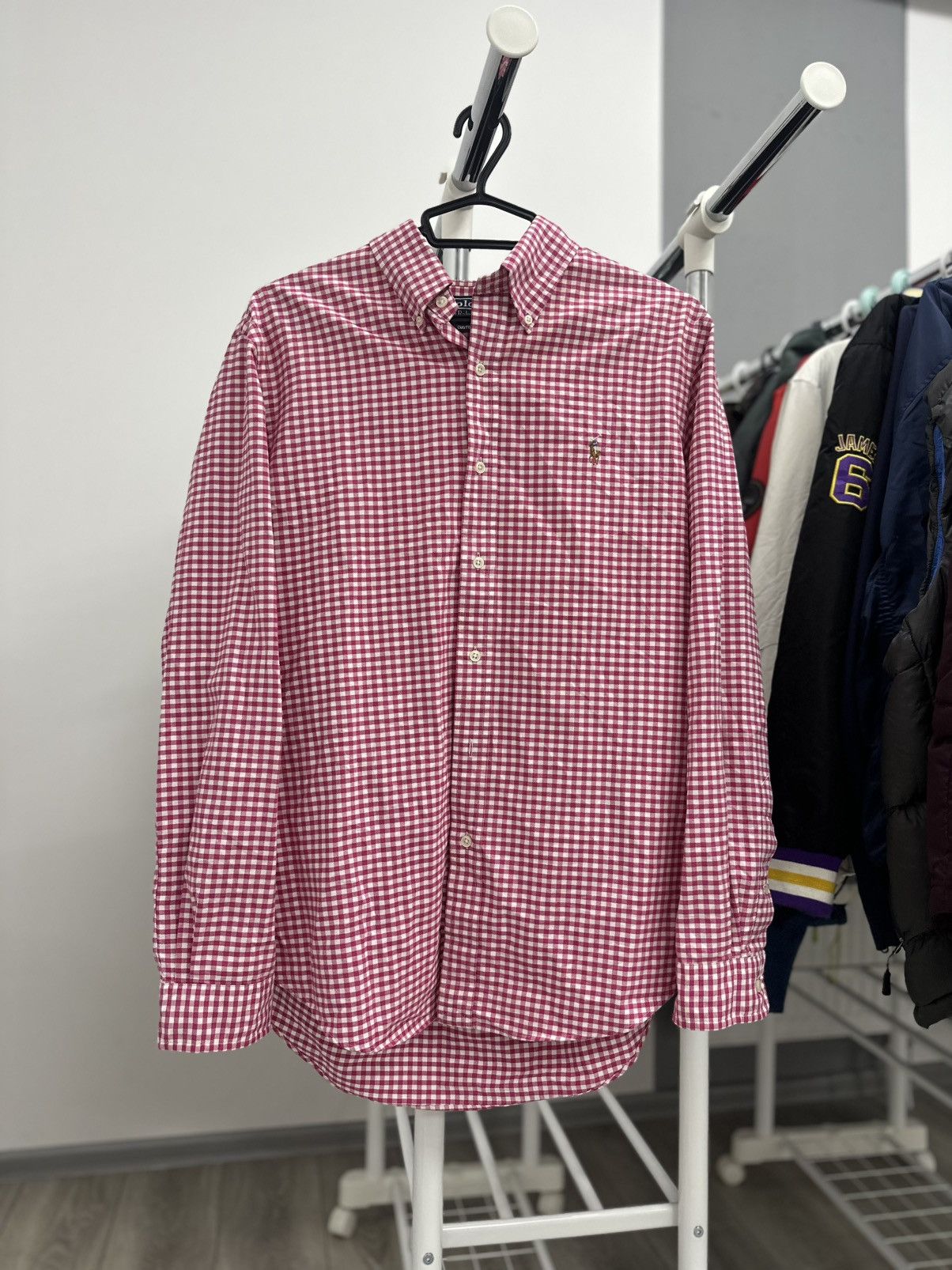 Polo Ralph Lauren Polo Ralph Lauren Stripped Purple White Shirt Horse Vintage Size US L / EU 52-54 / 3 - 2 Thumbnail