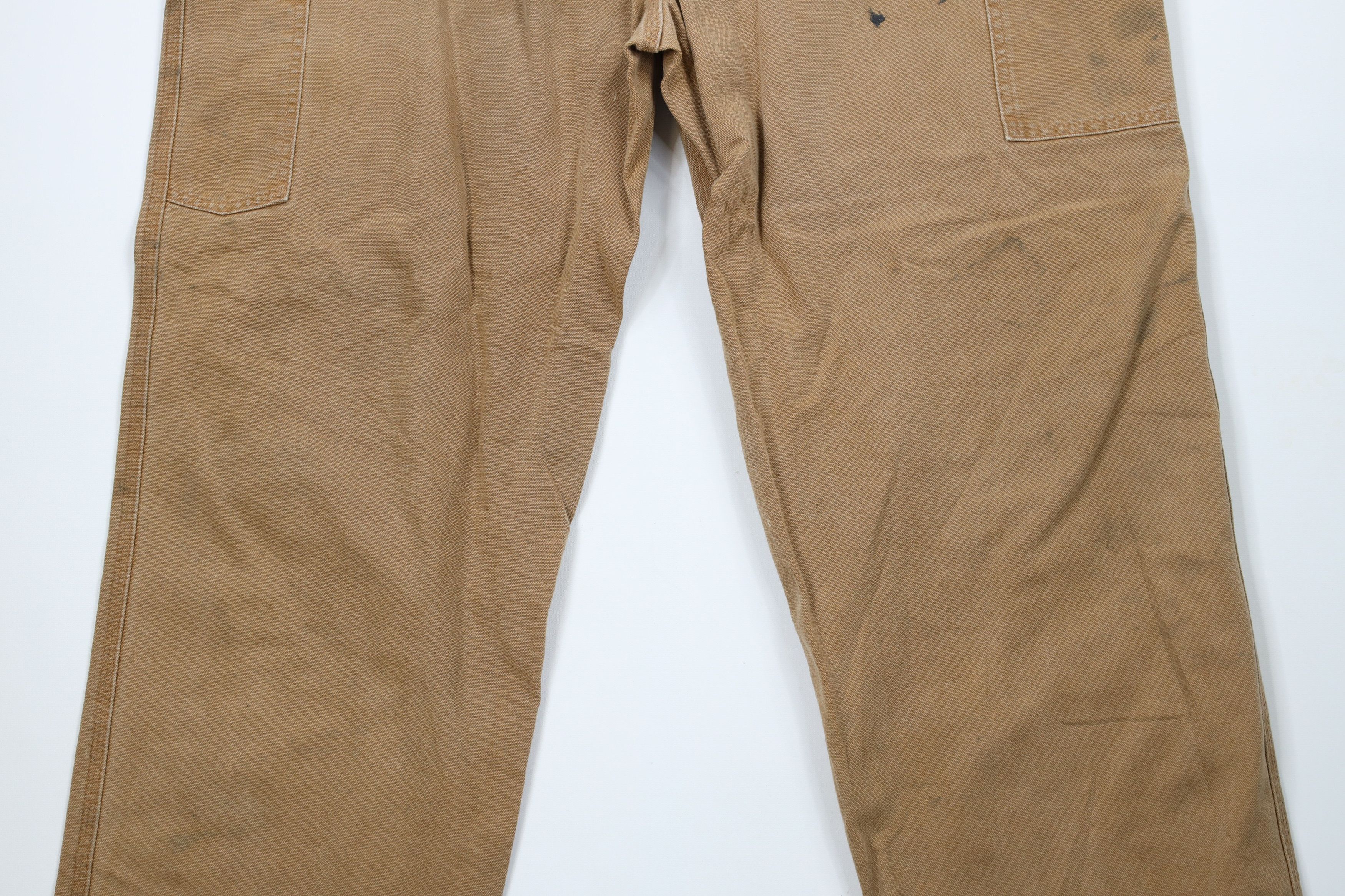 Carhartt × Vintage Vintage Carhartt Relaxed Fit Canvas Wide Leg Dungaree Pants Size US 42 / EU 58 - 12 Thumbnail