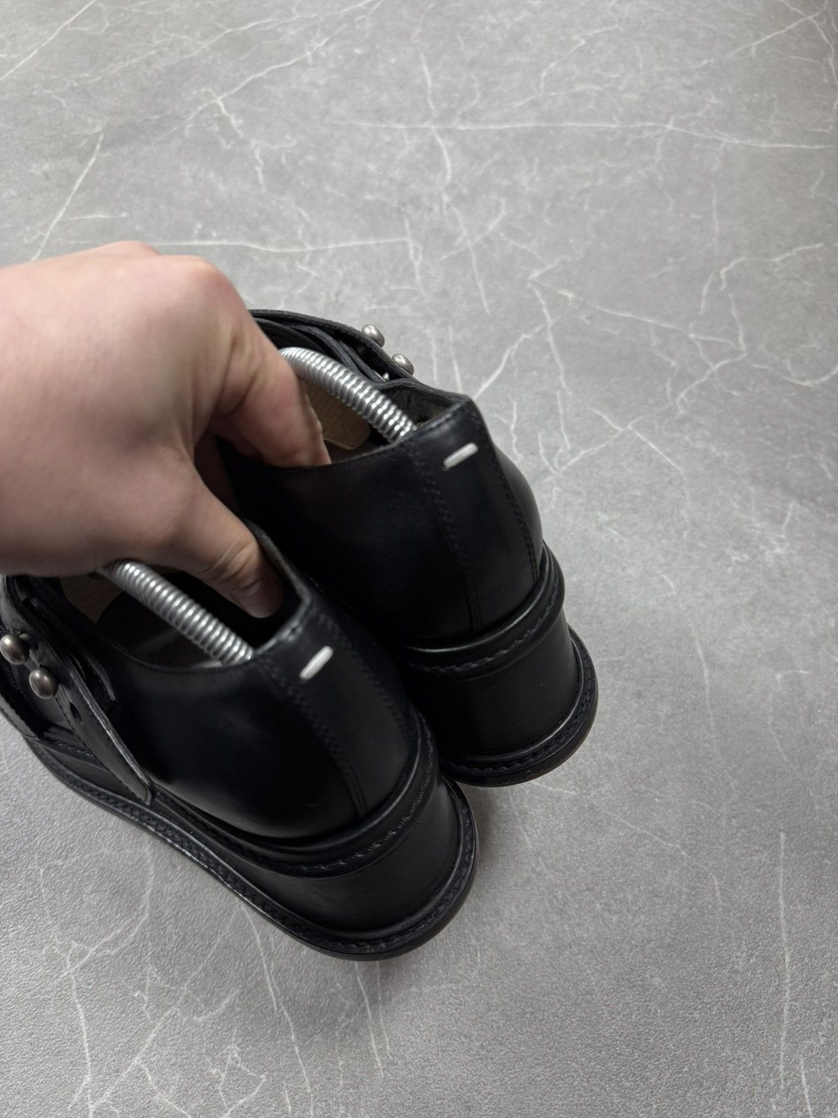 Maison Margiela Maison Margiela Rare Platforms Black Leather Fastener Size US 9 / IT 39 - 8 Thumbnail