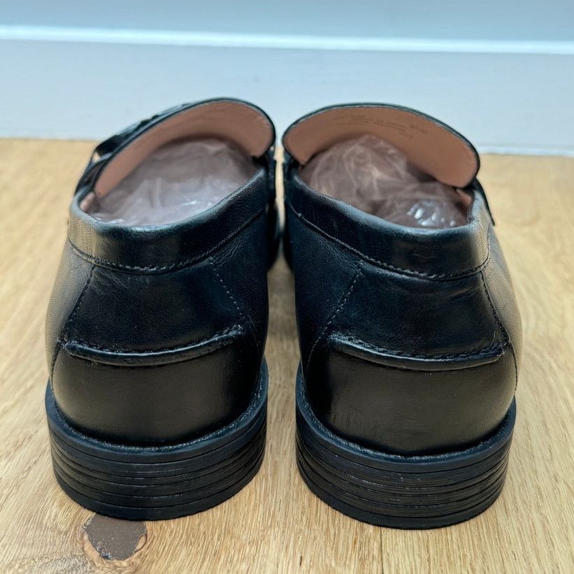 Cole Haan NEW Cole Haan Stassi Chain Loafer Slip On Shoe Black Leather Size US 6.5 / IT 36.5 - 4 Thumbnail