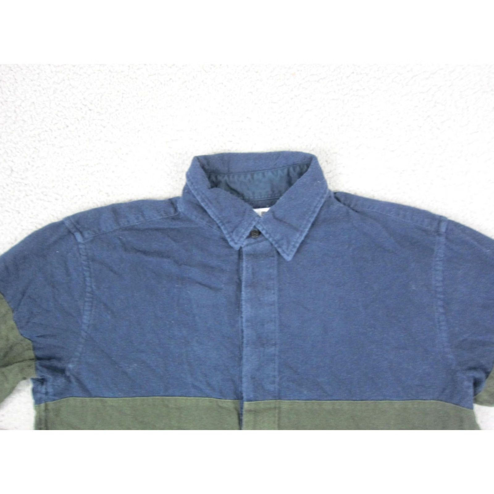 Uniqlo Uniqlo JW Anderson Polo Shirt Adult Medium Blue Flannel Rugby Long Sleeve Size US M / EU 48-50 / 2 - 2 Thumbnail