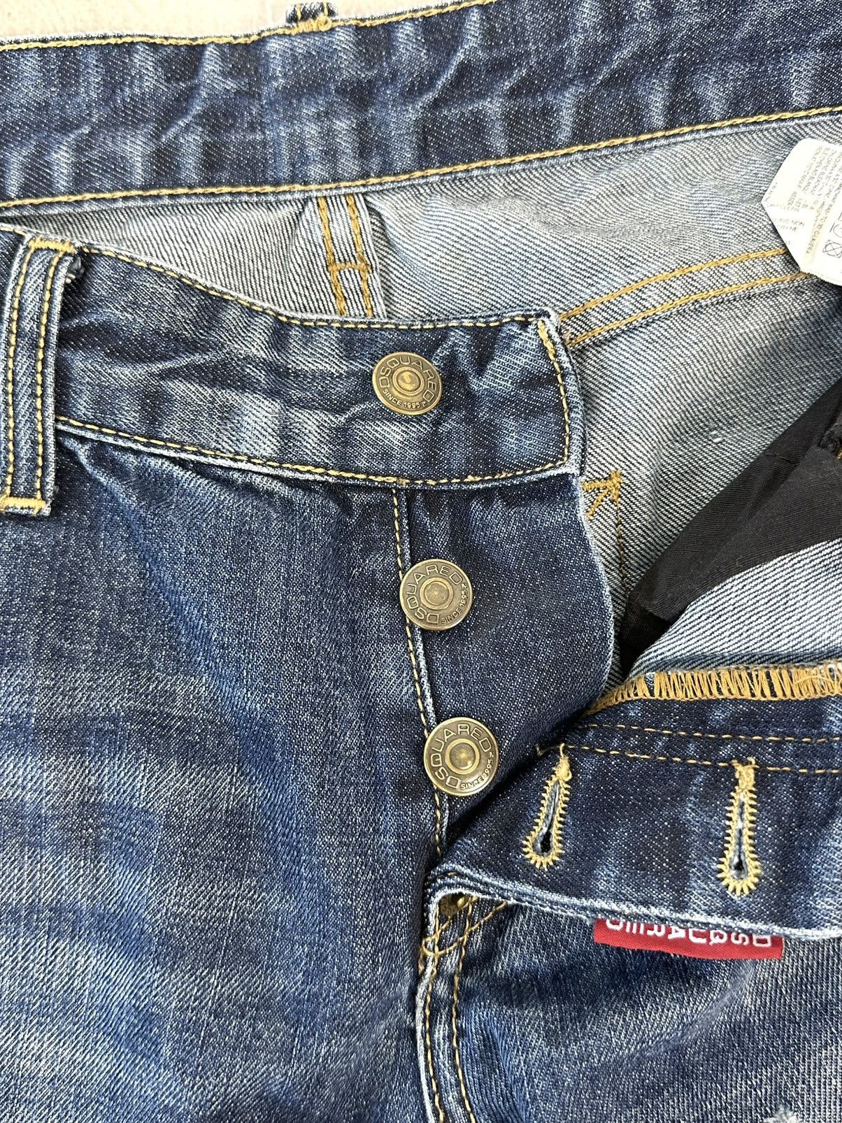 Dsquared2 Dsquared2 Vintage Distressed Washed Navy Cotton Jeans Size US 32 / EU 48 - 15 Thumbnail