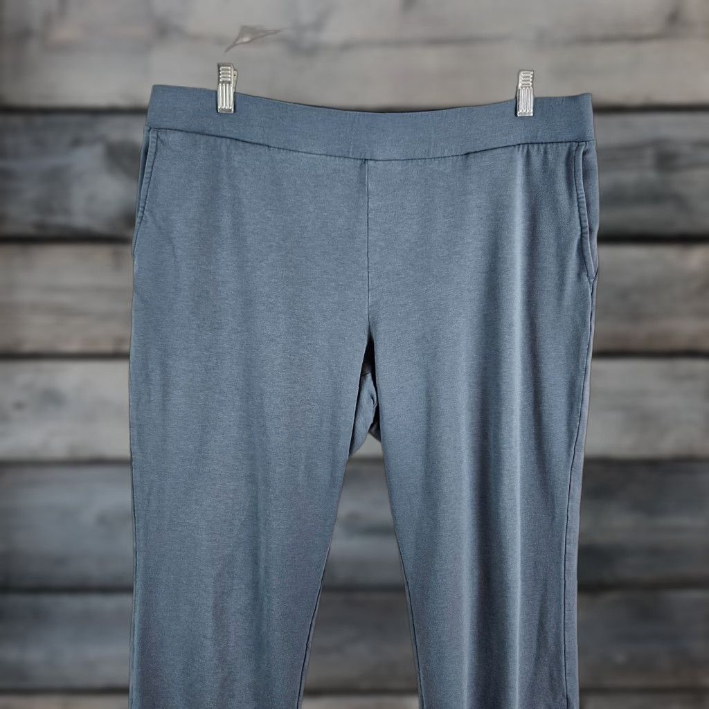 J. Jill Pure Jill Womens Slim Leg Cropped Pants Sz Large Blue Pull On High Rise Size 36" / US 14 / IT 50 - 1 Thumbnail