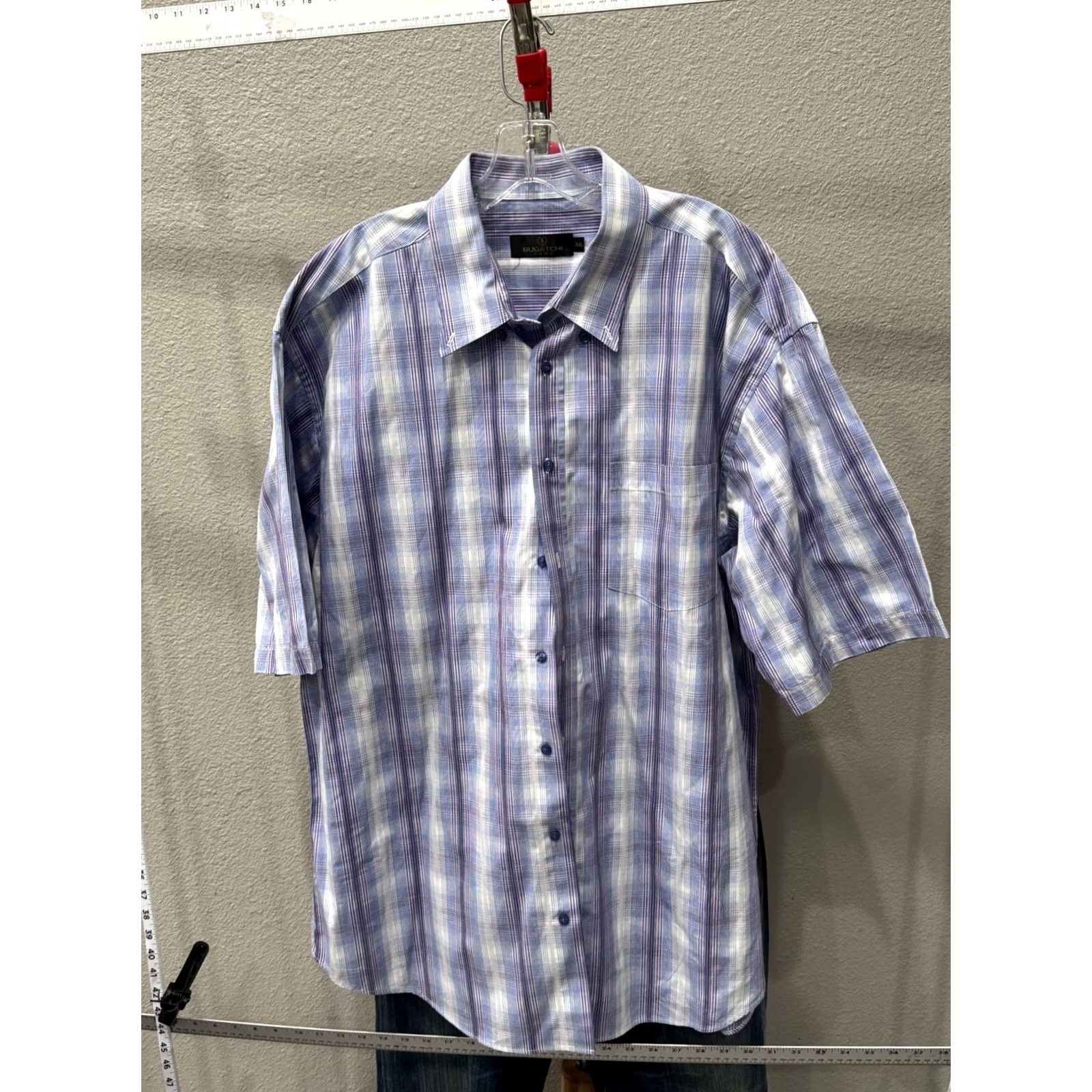 BUGATCHI Bugatchi Uomo Ctn Plaid Shirt 2XL XXL Mens Long Sleeve Button Up Shirt Multicolor Size US XXL / EU 58 / 5 - 2 Thumbnail