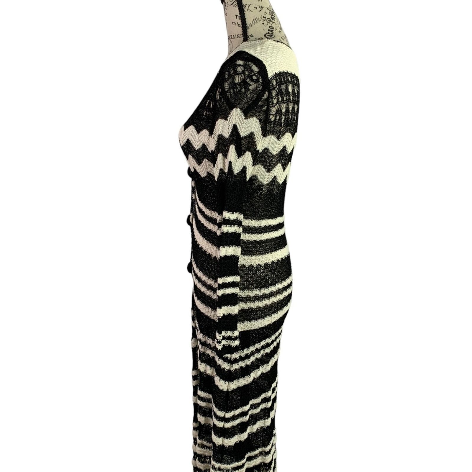 Chicos Chico’s Long Knit Geometric Print Cardigan Sweater Size XS Size XS / US 0-2 / IT 36-38 - 10 Thumbnail