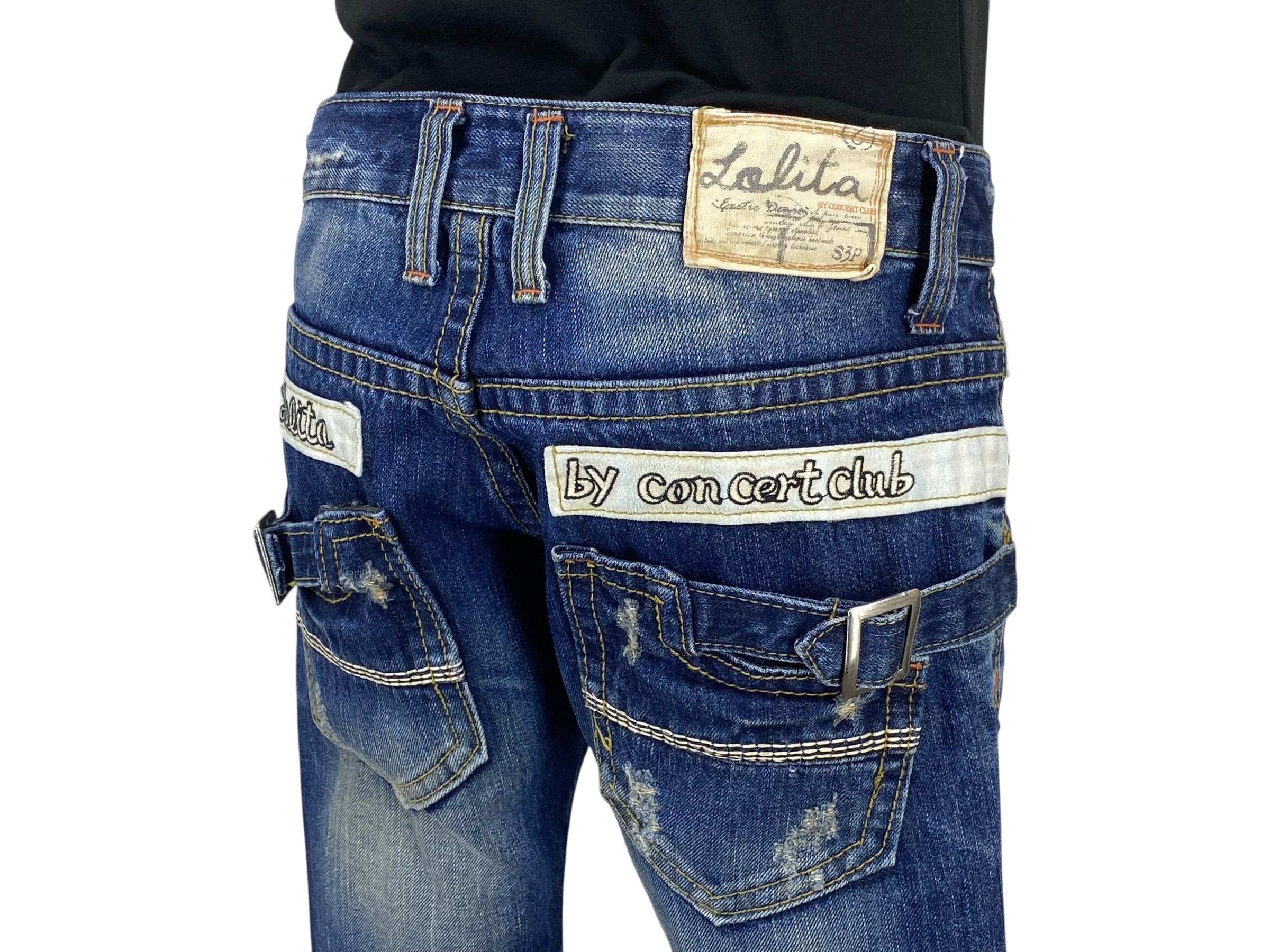 Japanese Brand Lolita Bootcut Denim Flare Jeans Japanese Embellish Jeans Size 27" / US 4 / IT 40 - 7 Thumbnail