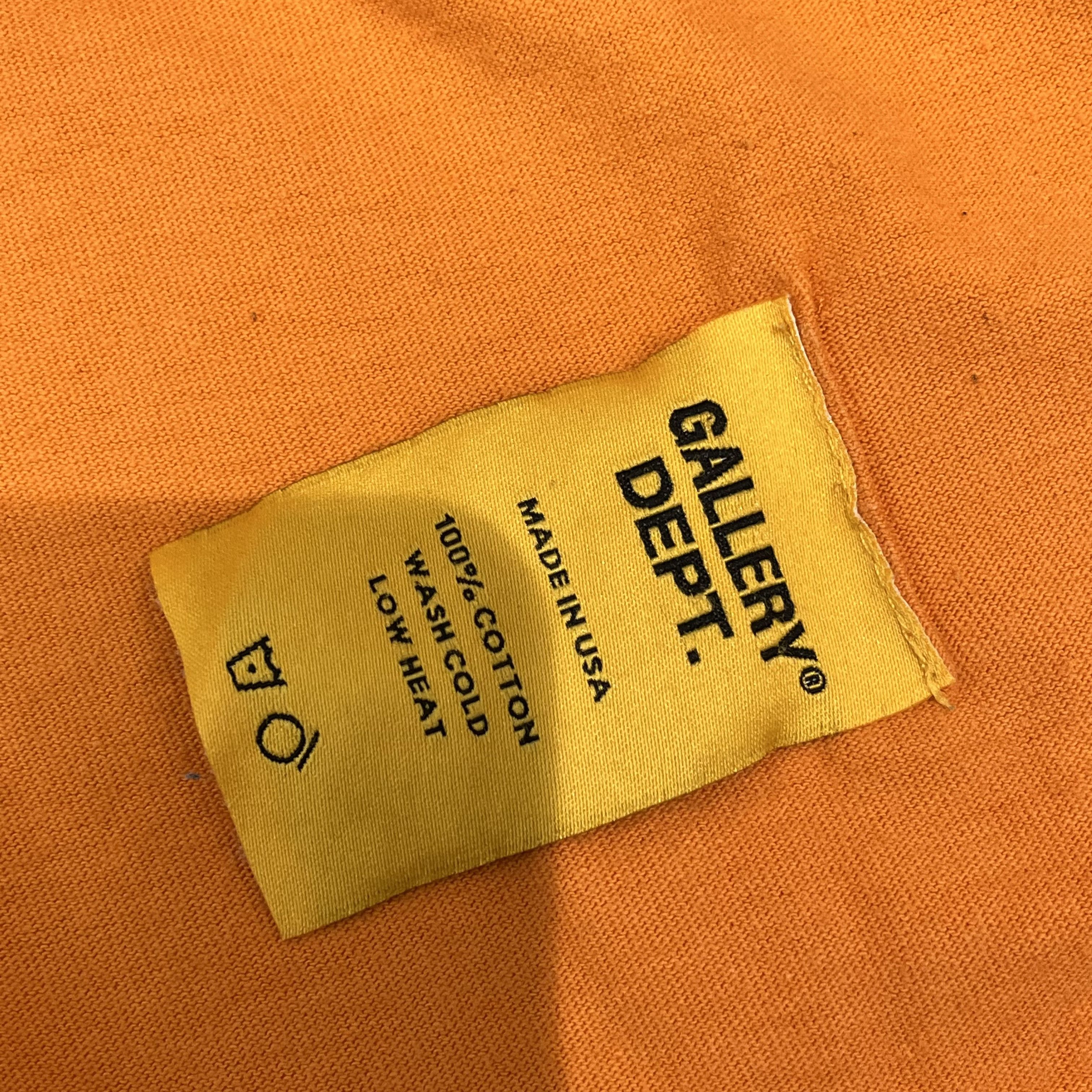 Gallery Dept. Gallery Dept. French Collector L/S T-shirt Orange/Black Size US S / EU 44-46 / 1 - 5 Thumbnail