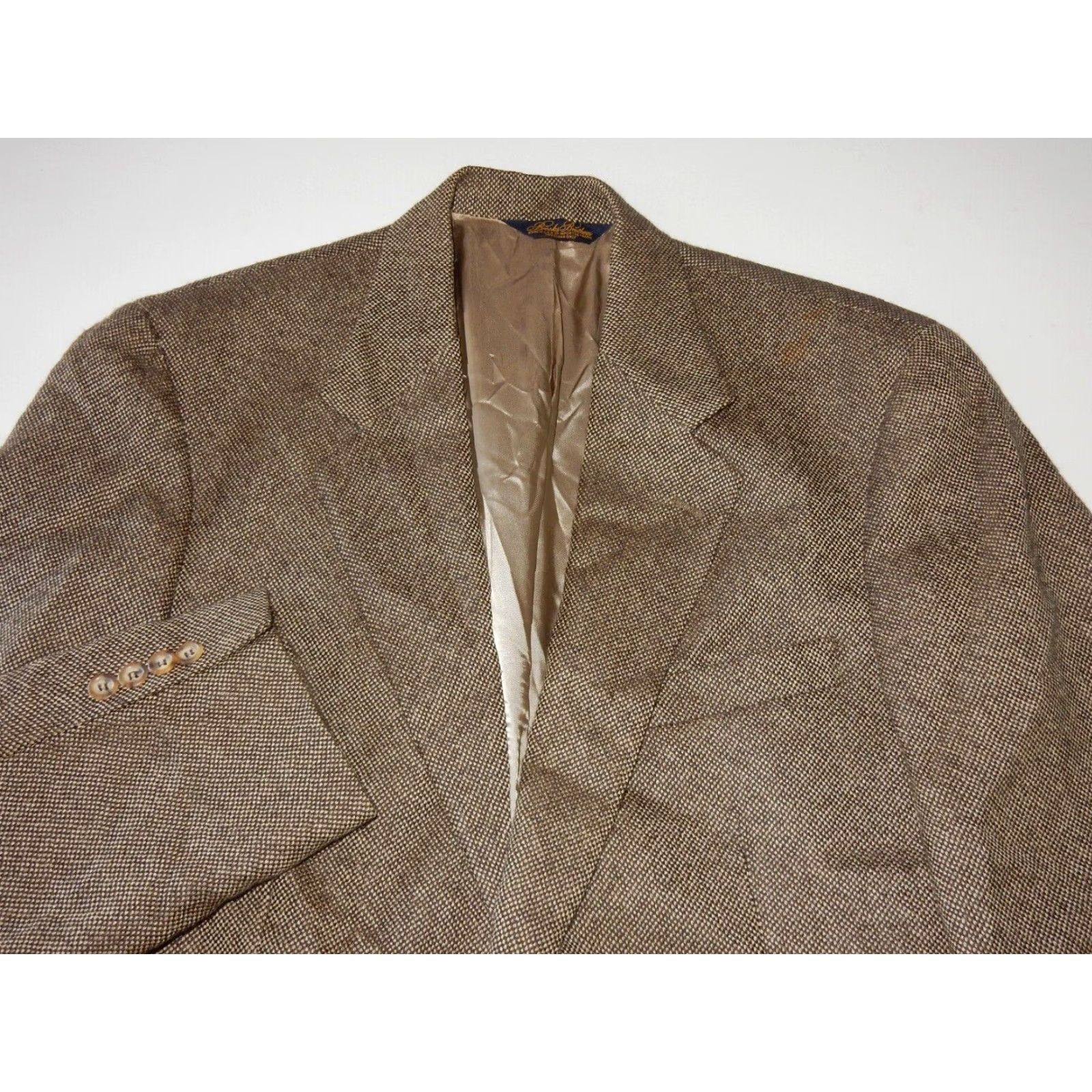 Brooks Brothers BROOKS BROTHERS Men's Sport Coat Blazer Jacket Size 44 Regular Brown Wool Size 44R - 2 Thumbnail