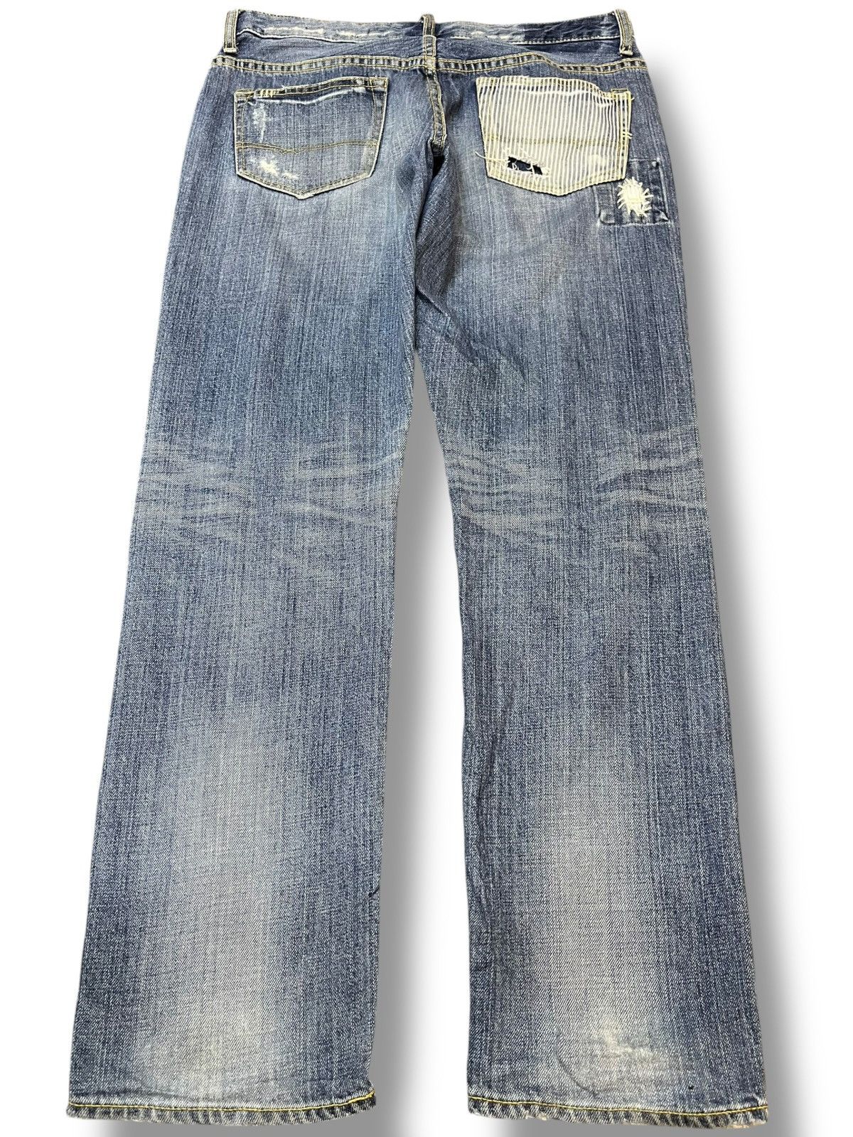 Beauty Beast × Japanese Brand Vintage Japanese Brand Patches Distressed Denim Size US 33 - 5 Thumbnail