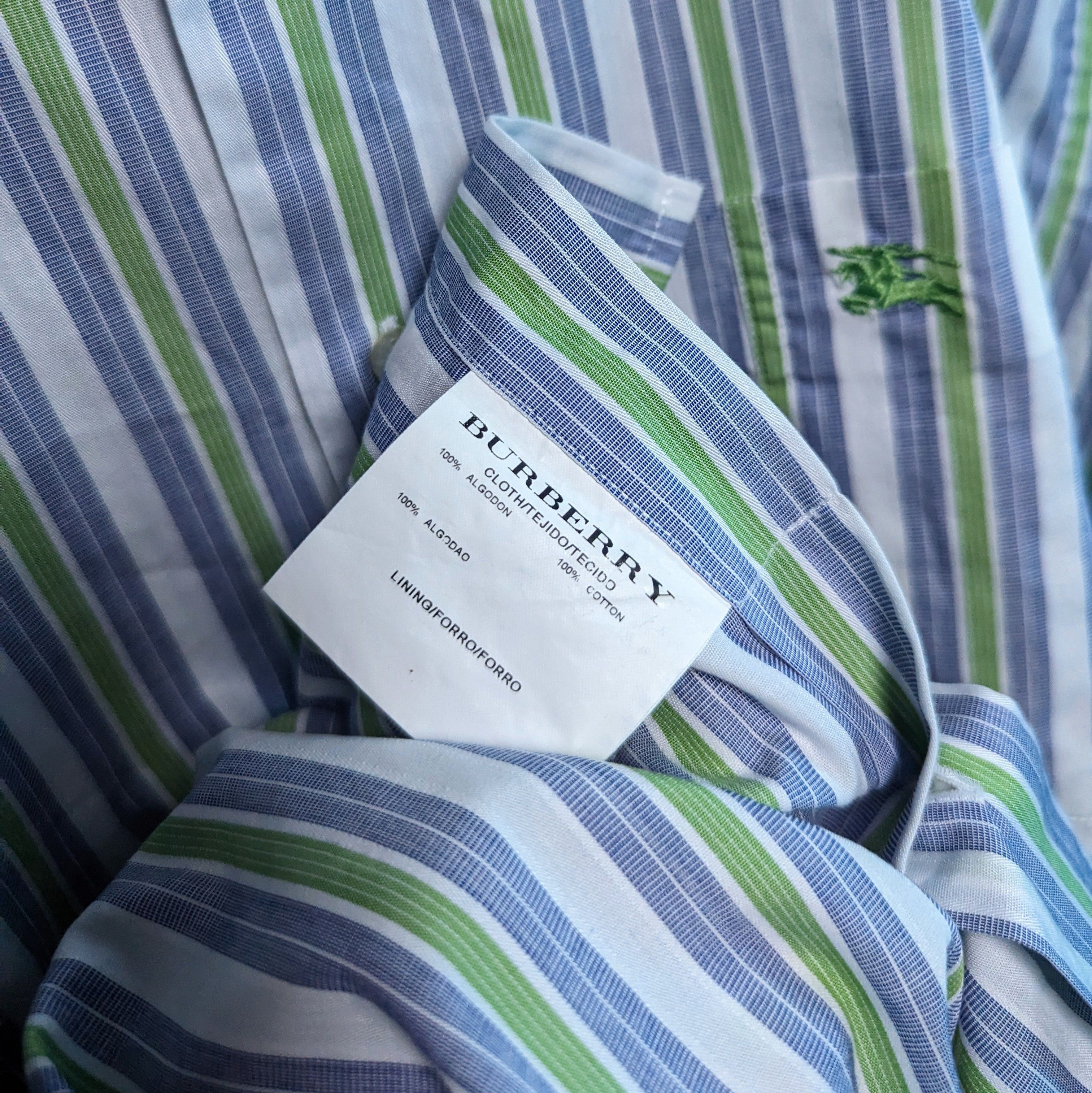 Burberry BURBERRY LONDON VINTAGE STRIPPED SHIRT Size US L / EU 52-54 / 3 - 4 Thumbnail