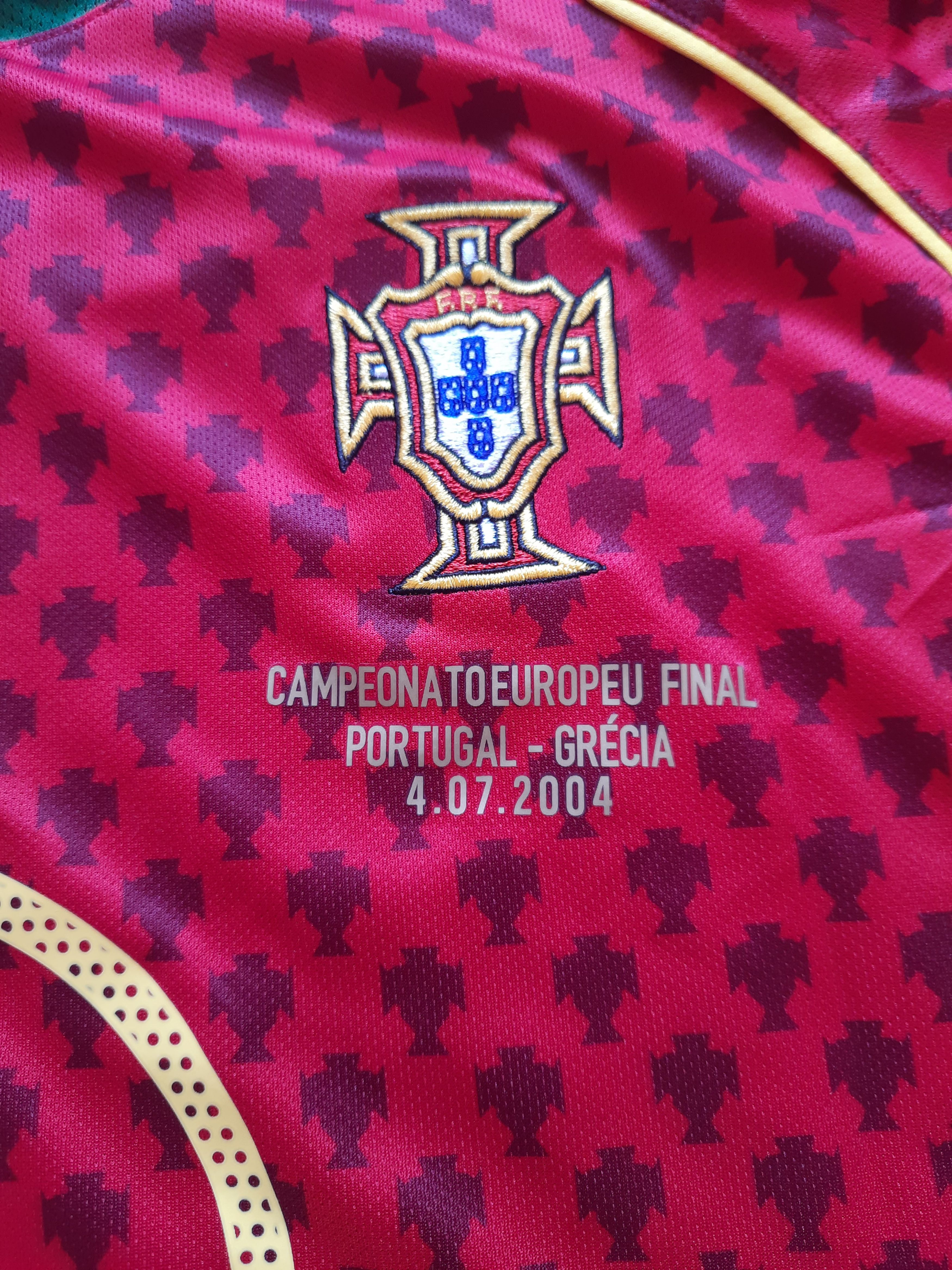 Other Portugal Figo 2004 Soccer Europe Final Football T Shirt Nike Size US L / EU 52-54 / 3 - 5 Thumbnail
