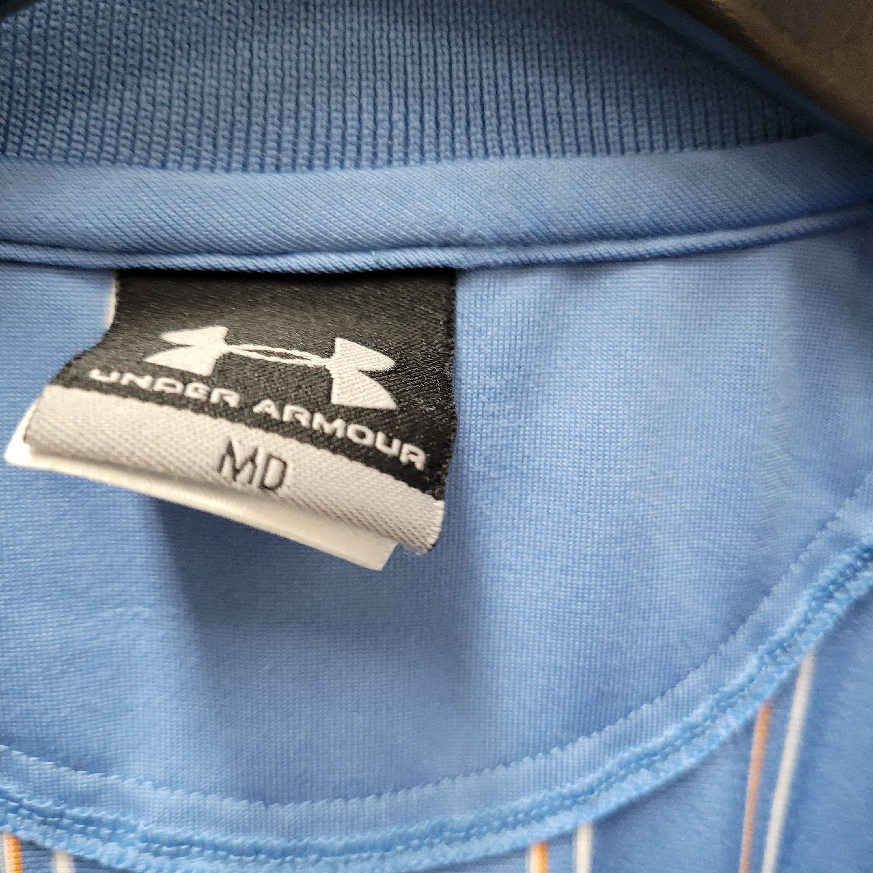 Under Armour Under Armour Embroidered Logo Striped Polo Shirt Size Medium Size US M / EU 48-50 / 2 - 12 Thumbnail