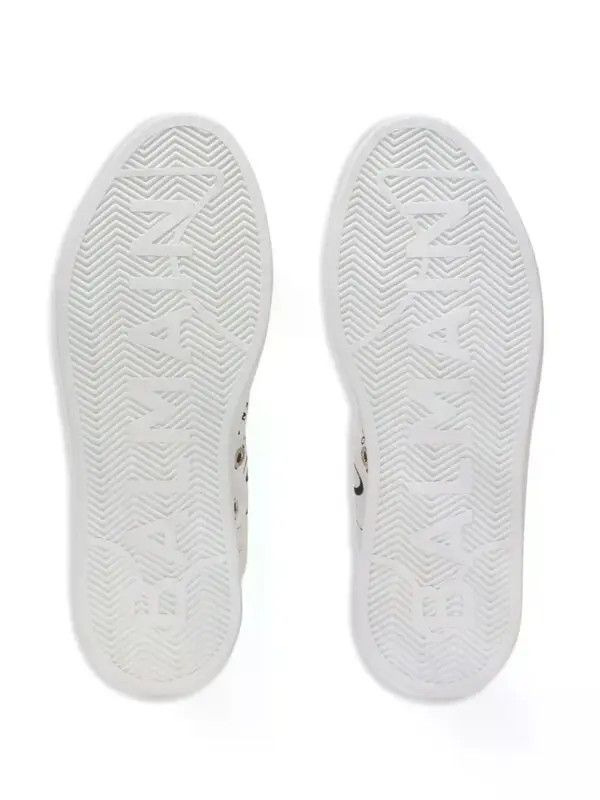 Balmain o1s1wg111225 B-Court High-Top Sneakers in White Size US 9 / IT 39 - 4 Thumbnail