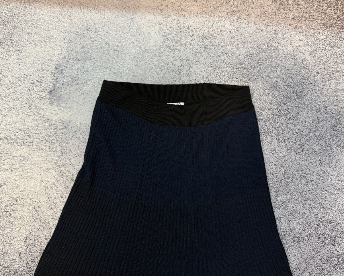 Kenzo KENZO Paris Ribbed Knit Pleated Midi Skirt Stripe Lurex Sz M Size 28" / US 6 / IT 42 - 3 Thumbnail