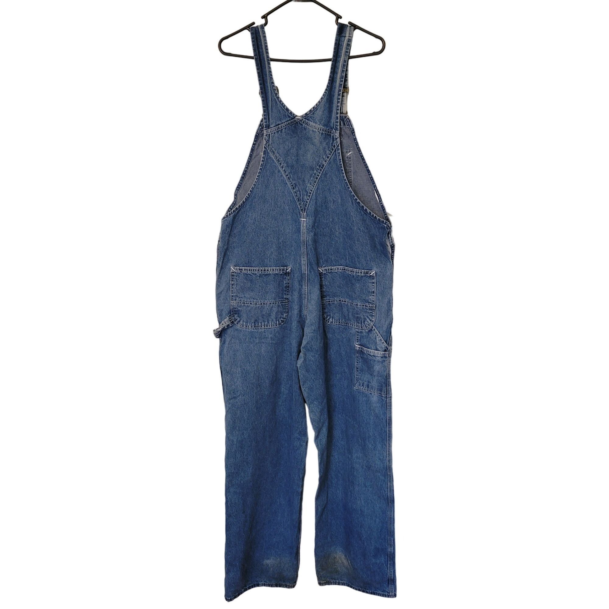 Carhartt Carhartt Blue Jean Denim Overalls Barn Farmer Costume Chores Size US 39 - 4 Thumbnail