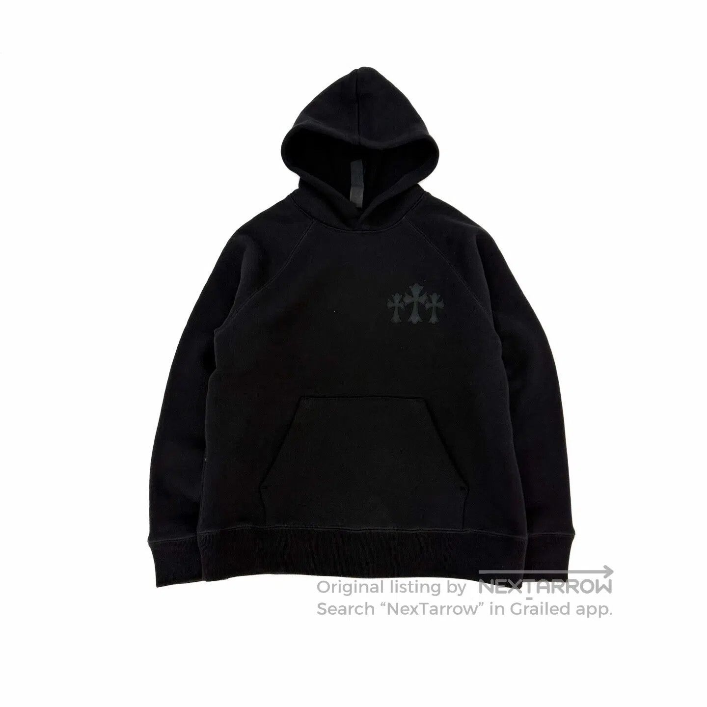 Chrome Hearts Chrome Heart Hoodie Cross Biglogo And Zipper Cross