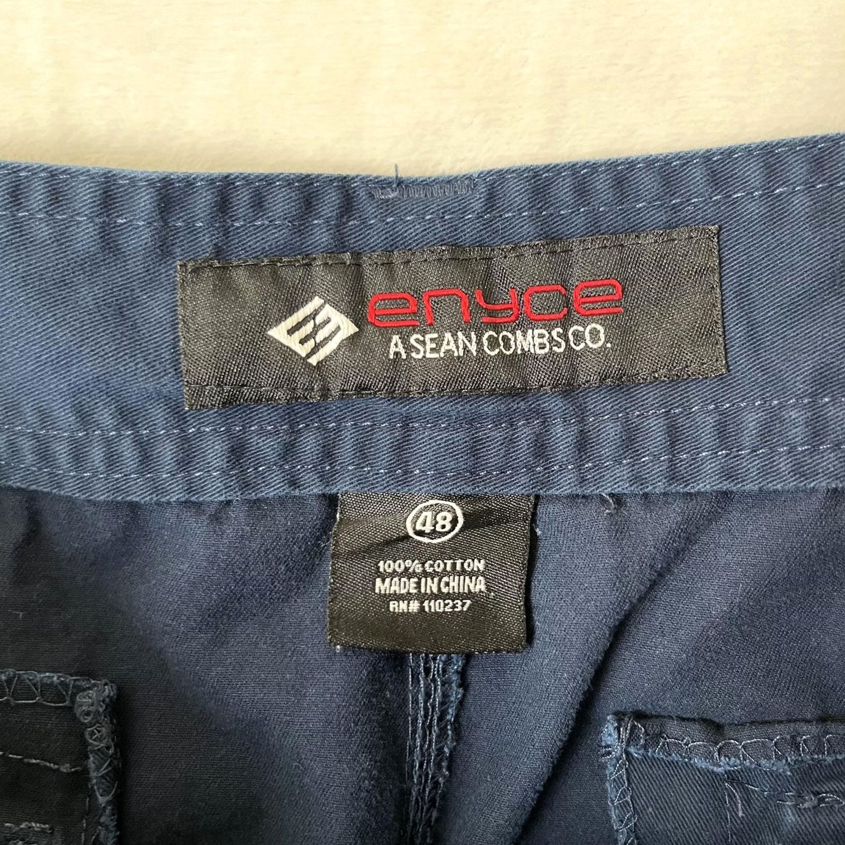 Enyce VINTAGE Enyce Cargo Shorts Mens 48 Blue Relaxed Inseam 13 in Casual Streetwear Size US 32 / EU 48 - 4 Thumbnail