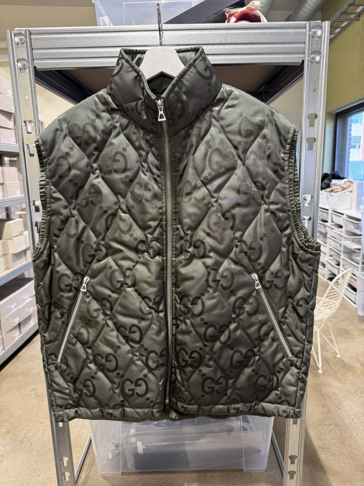 Gucci Gucci GG Jumbo Down Quilted Down Vest Size US M / EU 48-50 / 2 - 1 Thumbnail
