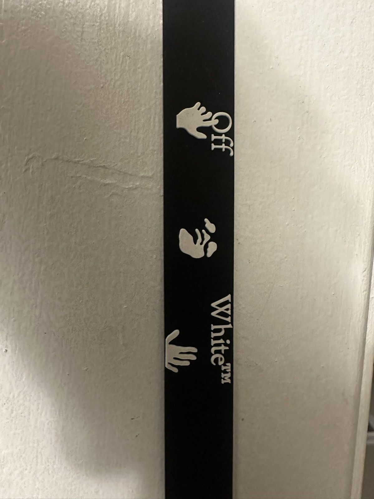 Off-White OFF-WHITE Rubber Logo Bracelet Size ONE SIZE - 2 Thumbnail