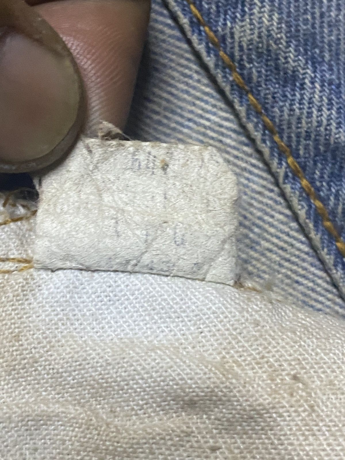 Levi's Levis 501 70s ButtonFly 6 Crazy Mud Wash Rusty Selvedge Size US 28 / EU 44 - 22 Thumbnail