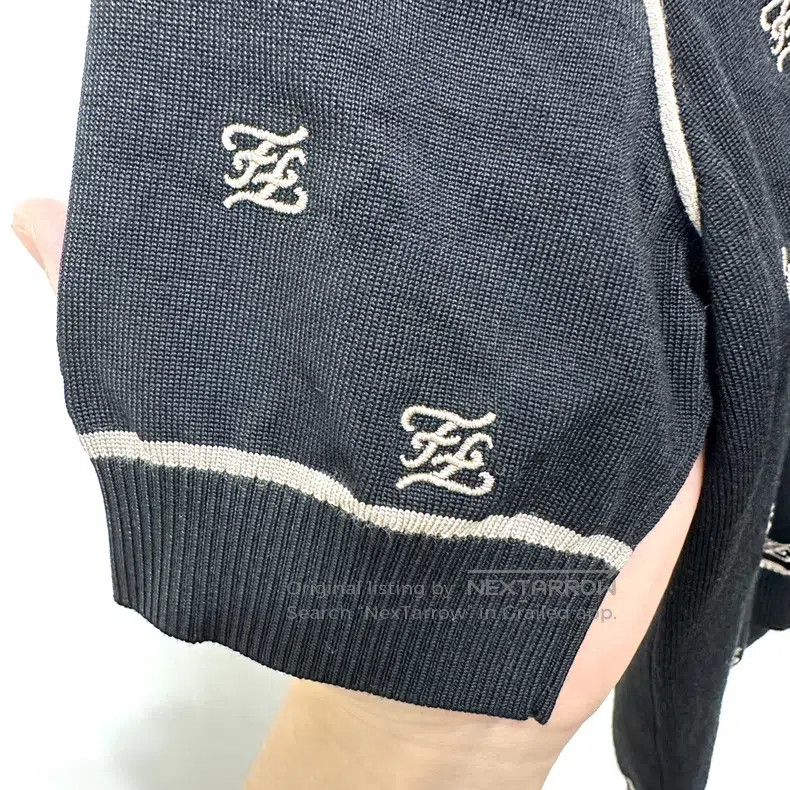 Fendi Fendi Double F Embroidered Knit Sweater, 3D Embroidery, Co Size XXS / US 00 / IT 34 - 5 Thumbnail