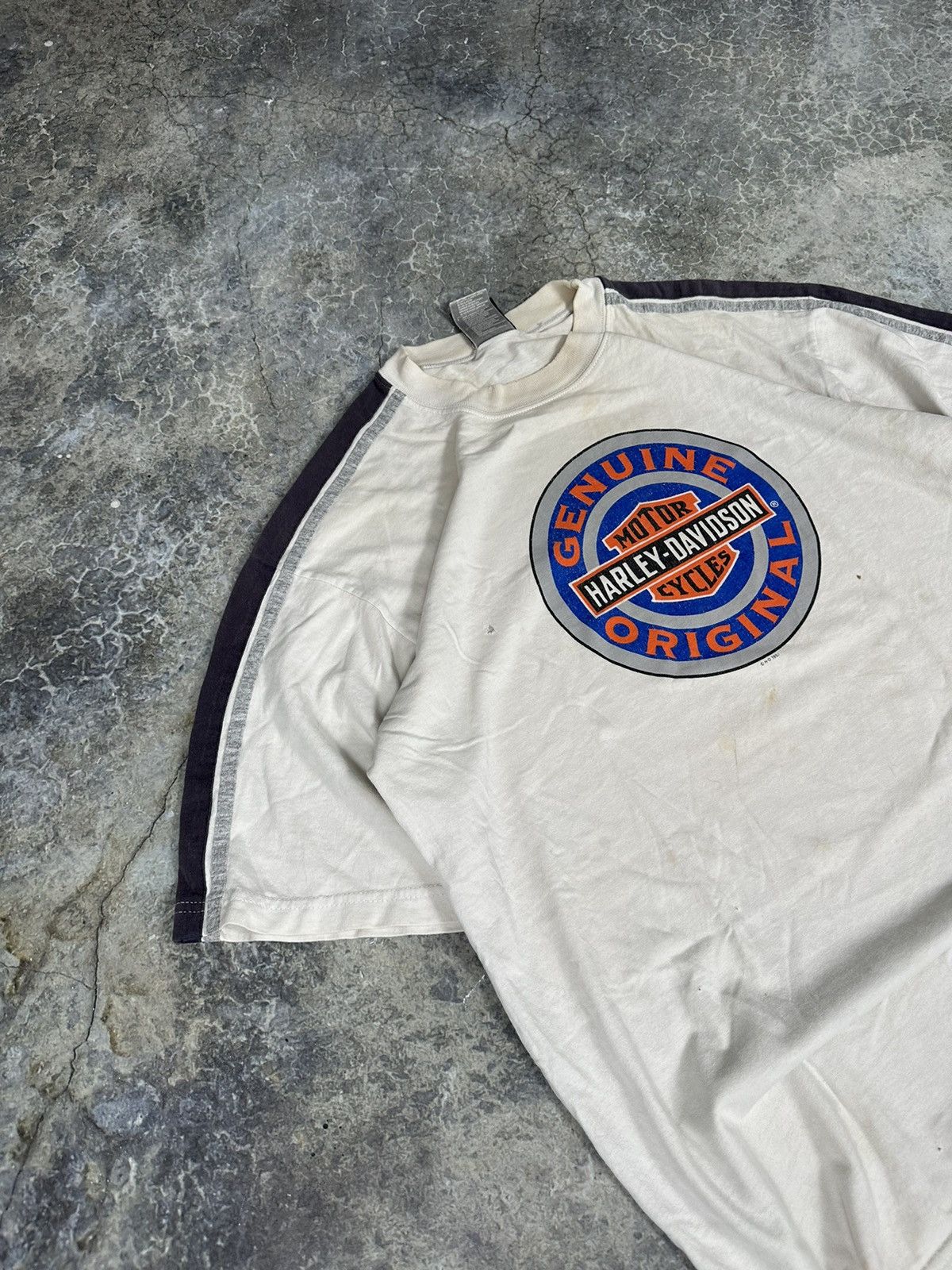 Harley Davidson × Vintage Vintage Thrashed Harley Davidson Tee Size US L / EU 52-54 / 3 - 2 Thumbnail