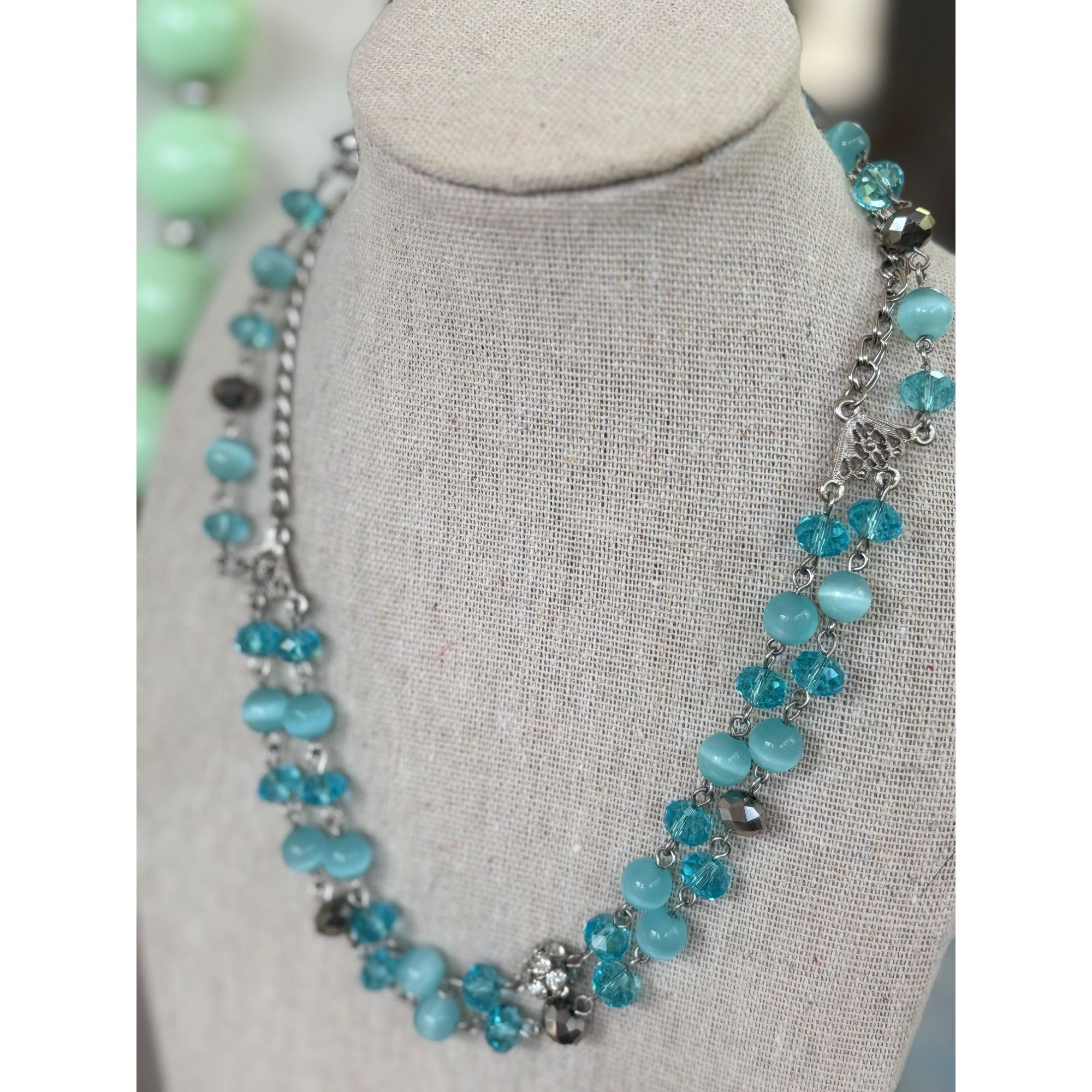 Other Spring/Summer PastelColorful Beaded & Gemstone Statement Ne Size ONE SIZE - 18 Thumbnail