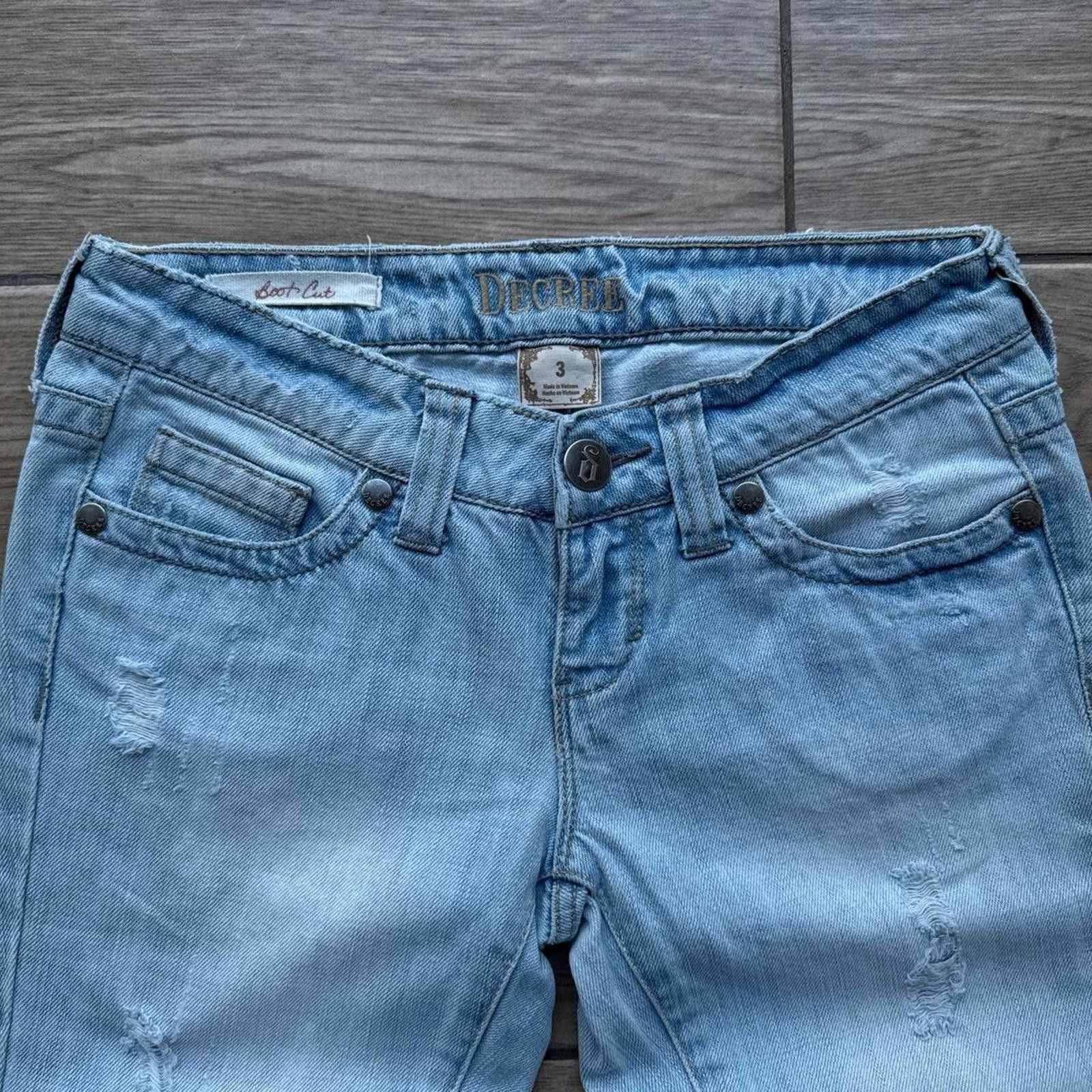 Decree Y2K Decree Boot Cut denim flared 00s jeans Size 27" / US 4 / IT 40 - 5 Thumbnail
