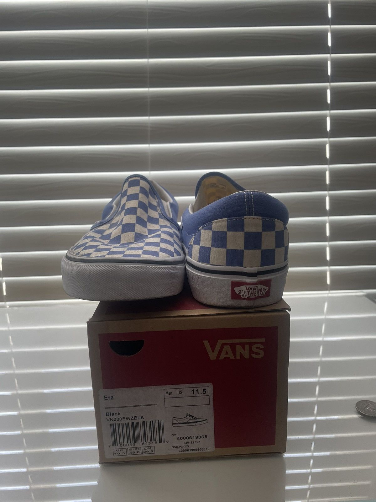 Vans Blue checkered Vans Size US 11.5 / EU 44-45 - 3 Thumbnail