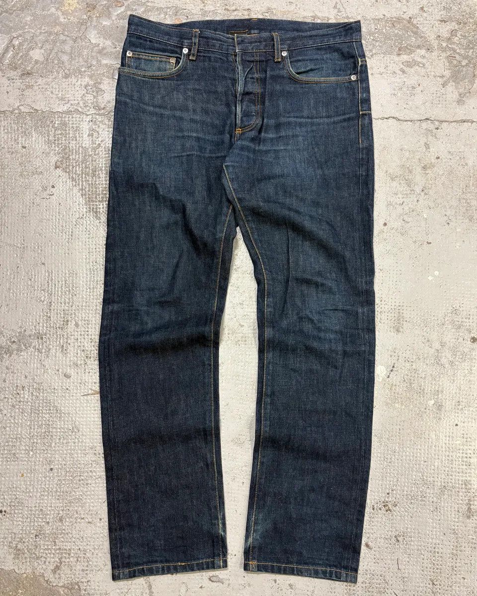 Dior 2010s Dior Navy Slim Denim Jeans by Kris Van Assche Size US 31 - 1 Thumbnail