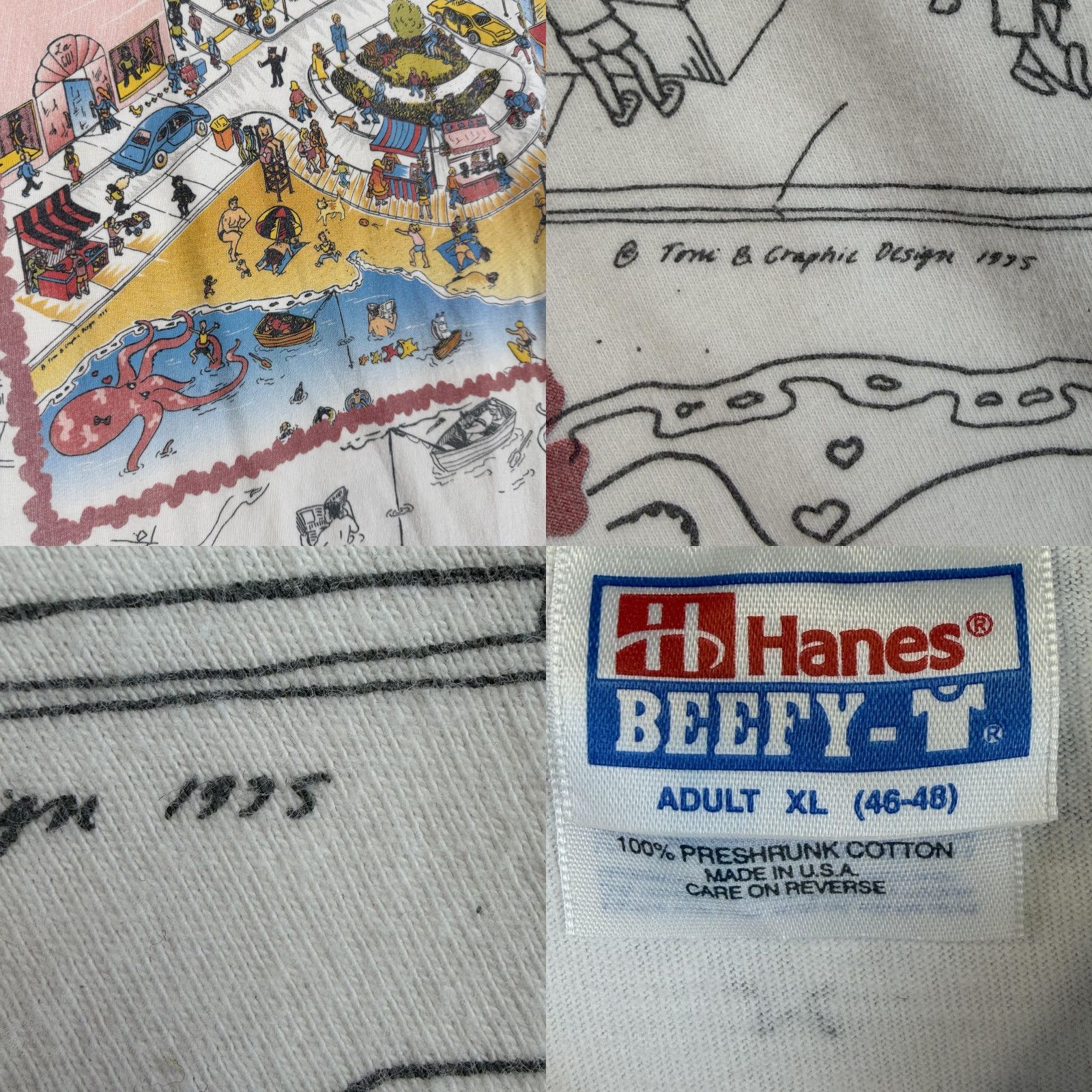 Hanes VINTAGE Microsoft Developer Network Shirt Mens XL All Over Print Made USA 90s Size US XL / EU 56 / 4 - 8 Thumbnail