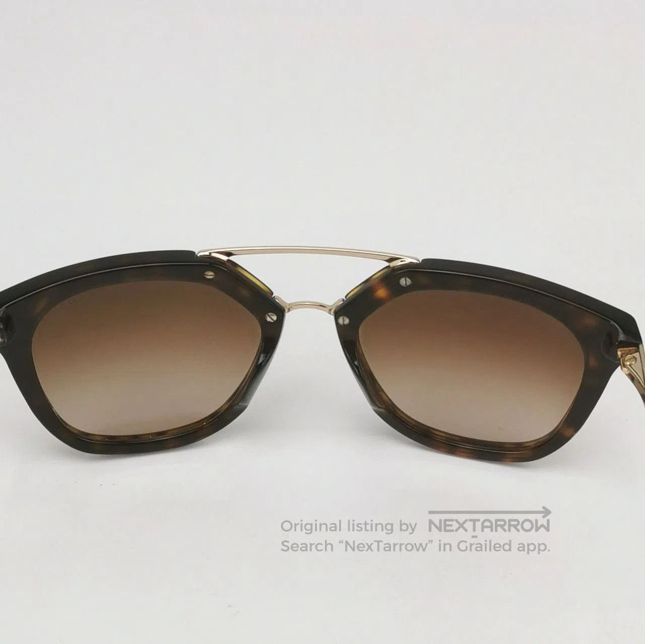 Prada Prada Logo Oversized Sunglasses. Size ONE SIZE - 6 Thumbnail