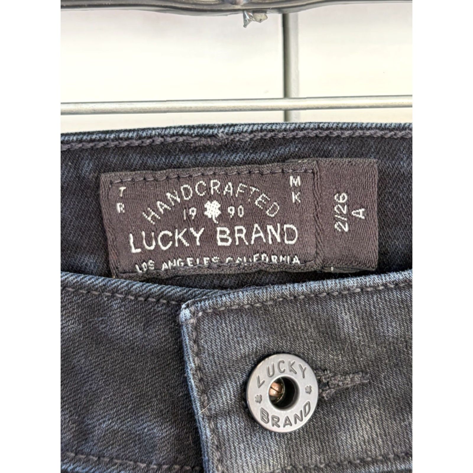 Lucky Brand Lucky Brand Lolita Skinny Jeans Black Denim 2 Regular Women Slim 5-Pocket Distressed Stretch Size 26" / US 2 / IT 38 - 6 Thumbnail