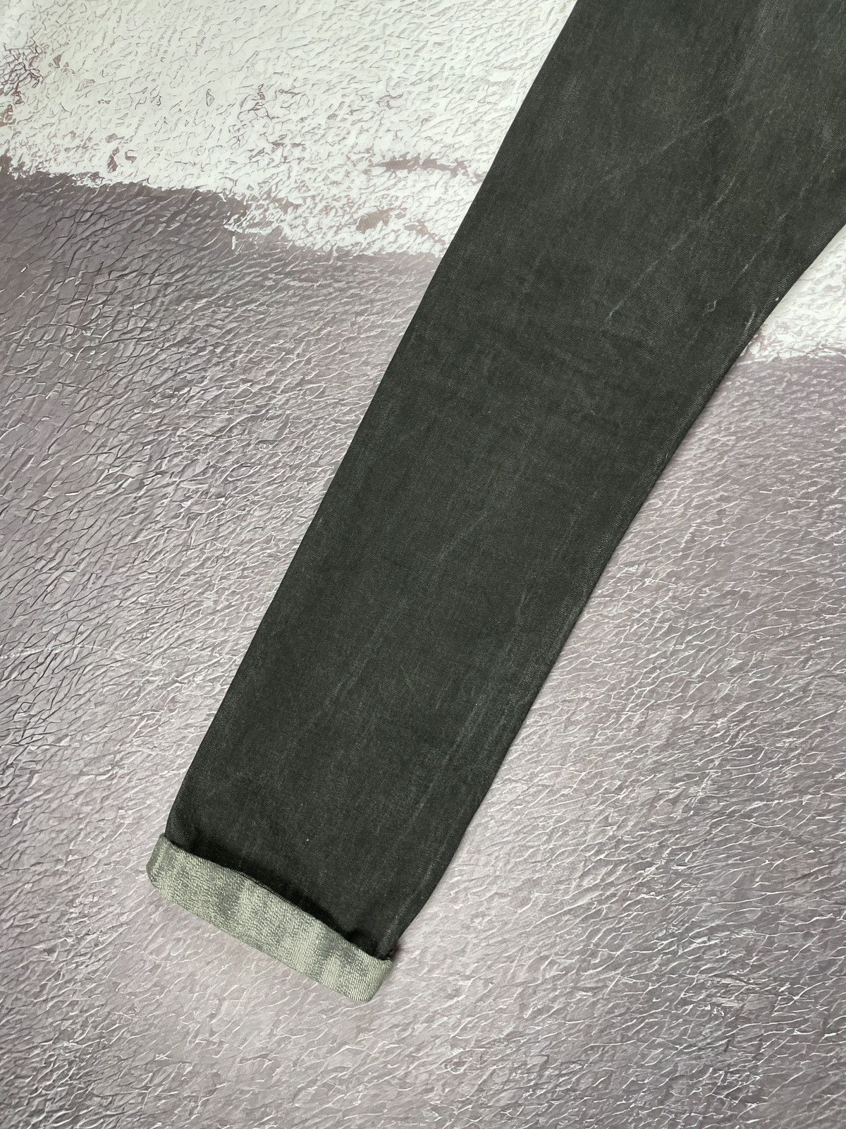 Lee Lee made in USA selvedge graphite black denim jeans Size US 31 - 20 Thumbnail