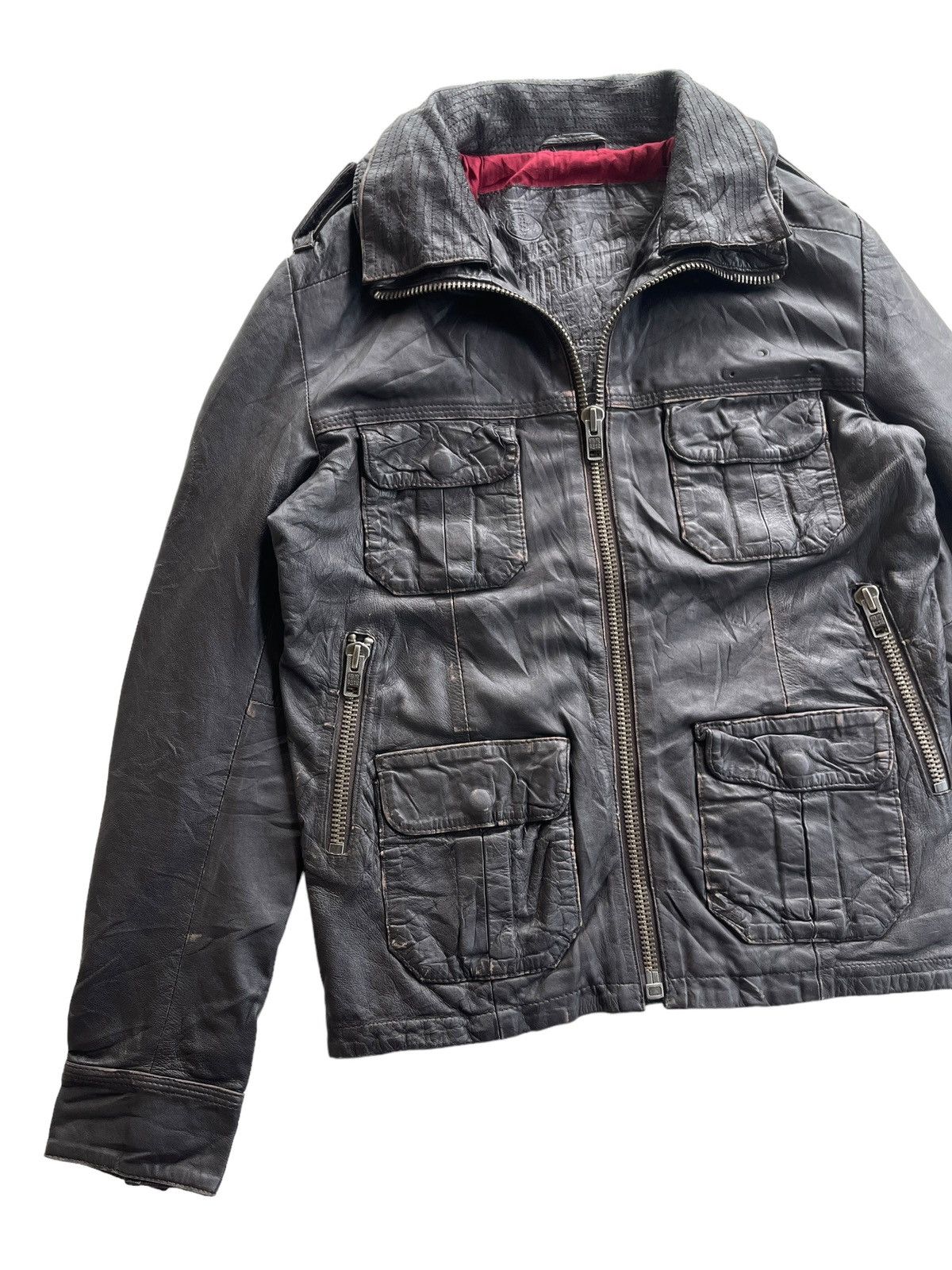 Superdry AW10 Superdry Brad Cuir Leather Jacket Size US S / EU 44-46 / 1 - 6 Thumbnail