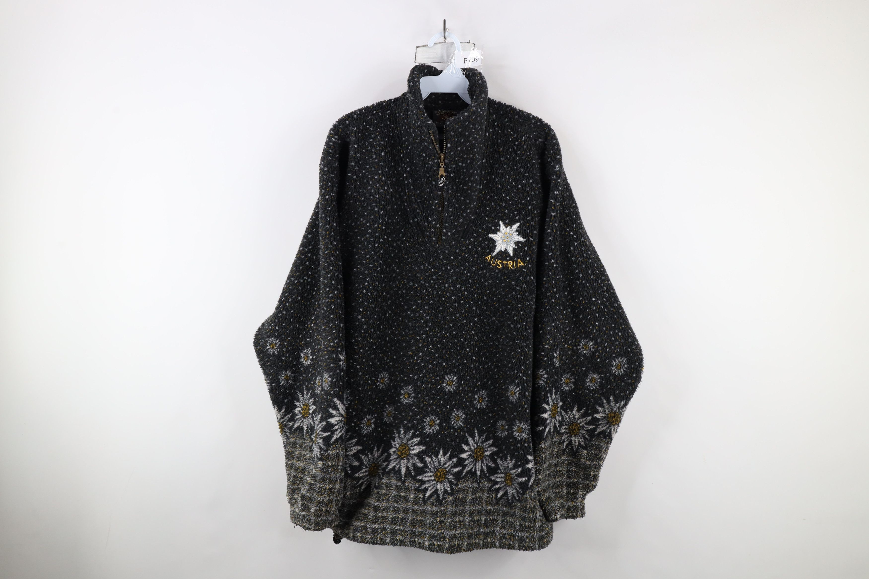 Vintage Vintage 90s Streetwear Fleece Half Zip Pullover Sweater Size US M / EU 48-50 / 2 - 1 Thumbnail