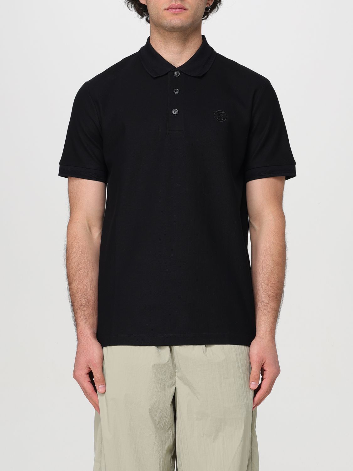 image of Burberry T-Shirt Men Black (Size 2XL)