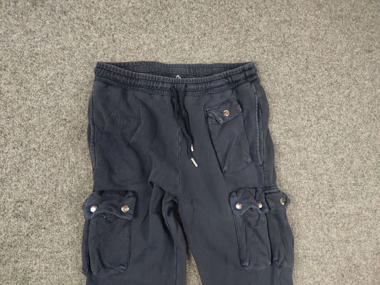 Diesel Diesel P Tarpock Blue Garment Dyed Sweat Cargo Jogger Pants Size US 32 / EU 48 - 8 Thumbnail