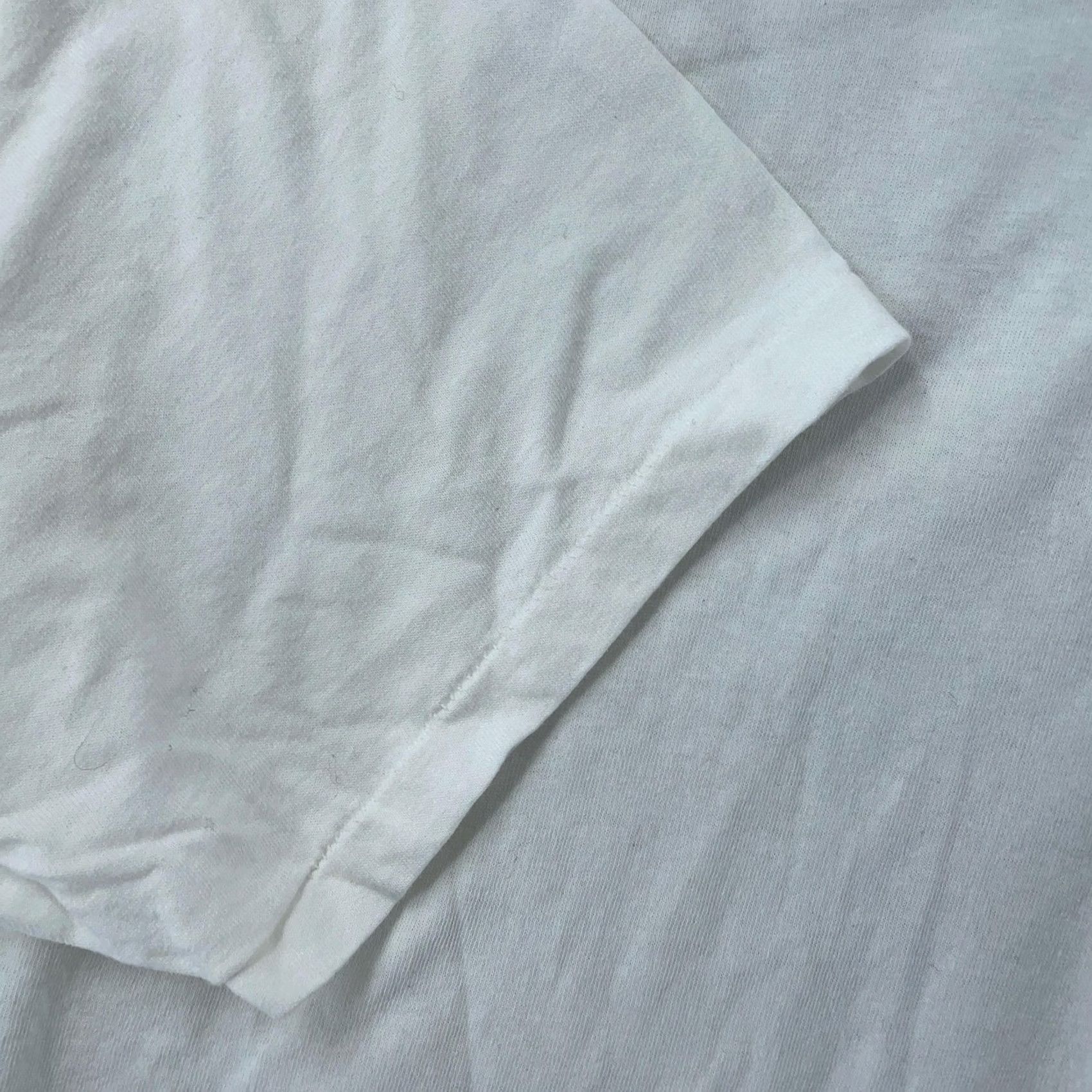 Hanes VINTAGE Hanes Blank White T-Shirt Mens S/M Crewneck Short Sleeve Plain Tee Basic Size US S / EU 44-46 / 1 - 3 Thumbnail
