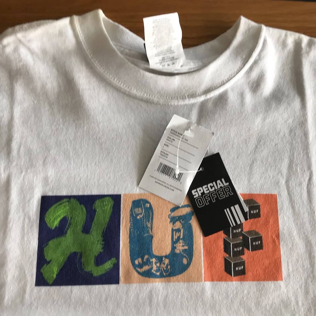 Huf HUF Skateboard THREEMIX UNISEX T SHIRT WHITE tee shirt mexic Size US L / EU 52-54 / 3 - 9 Thumbnail