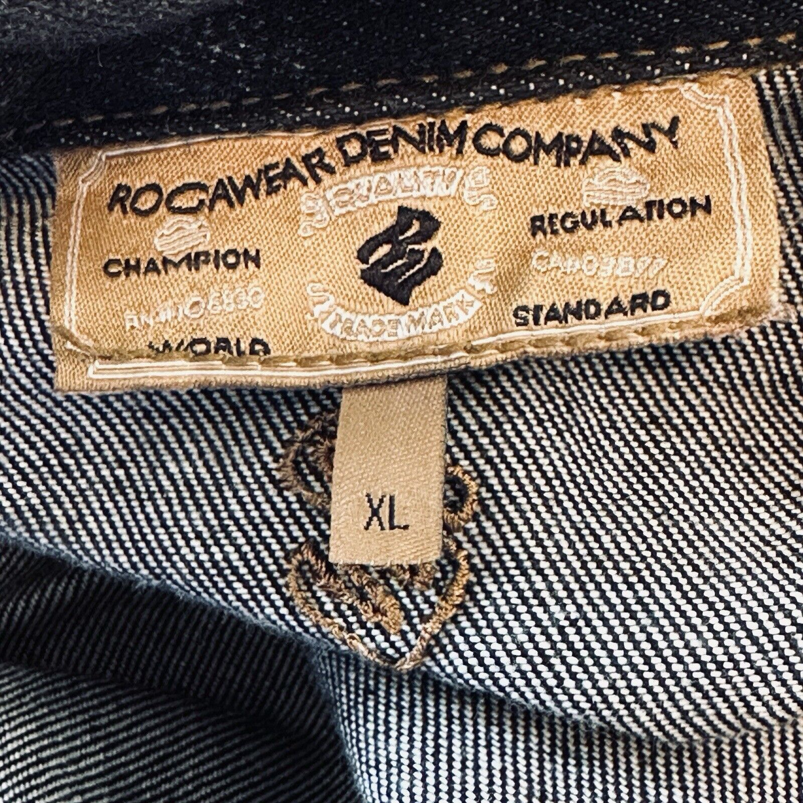 Rocawear Rocawear Jean Jacket Size XL Black Hip Hop Western Gorpcore Size US XL / EU 56 / 4 - 4 Thumbnail