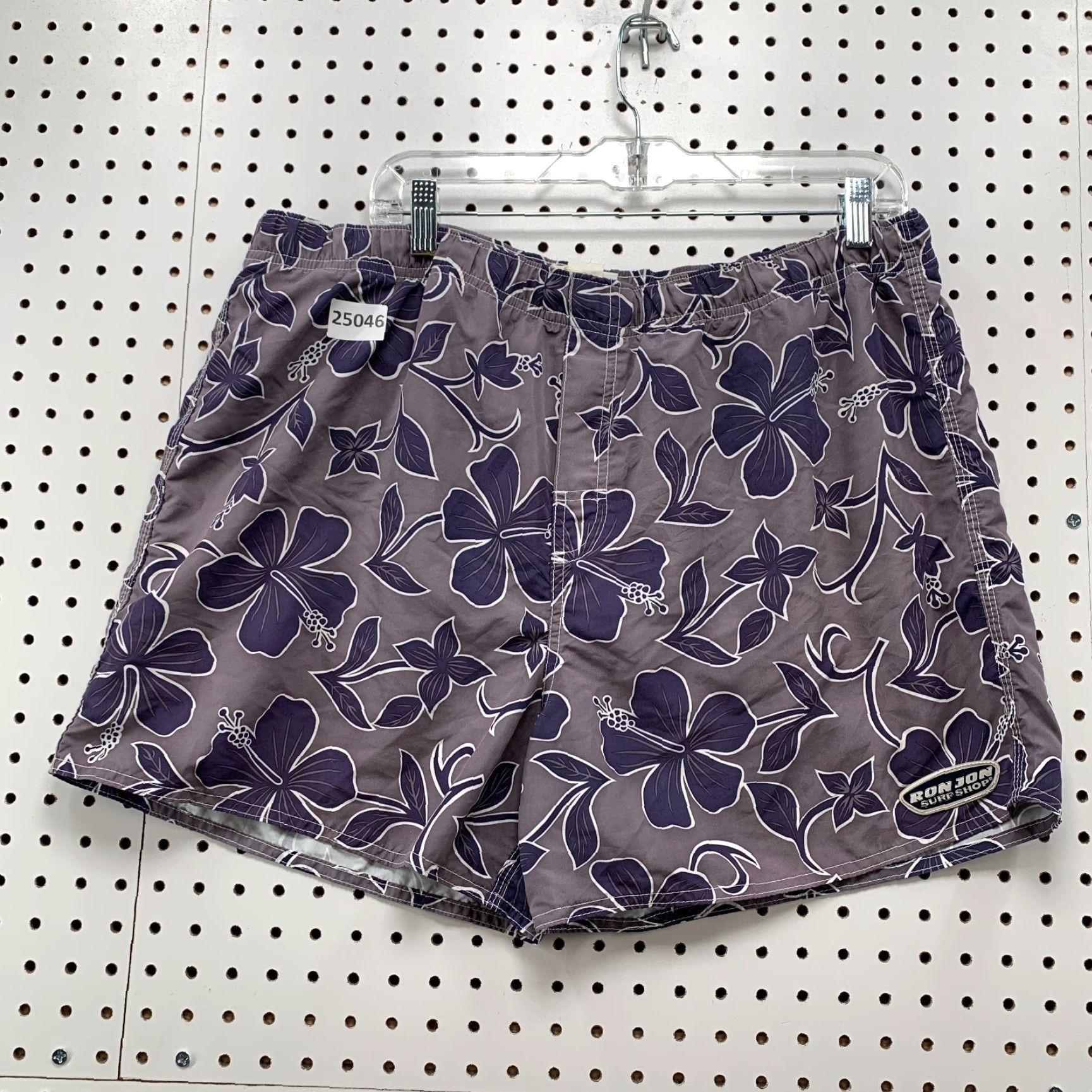 Ron Jon Surf Shop VINTAGE Ron Jon Surf Shop Swim Trunks Blue Floral Graphic Men Large 37x4.5 Adult Large Blue Floral Trunks Mens Size US 33 - 6 Thumbnail
