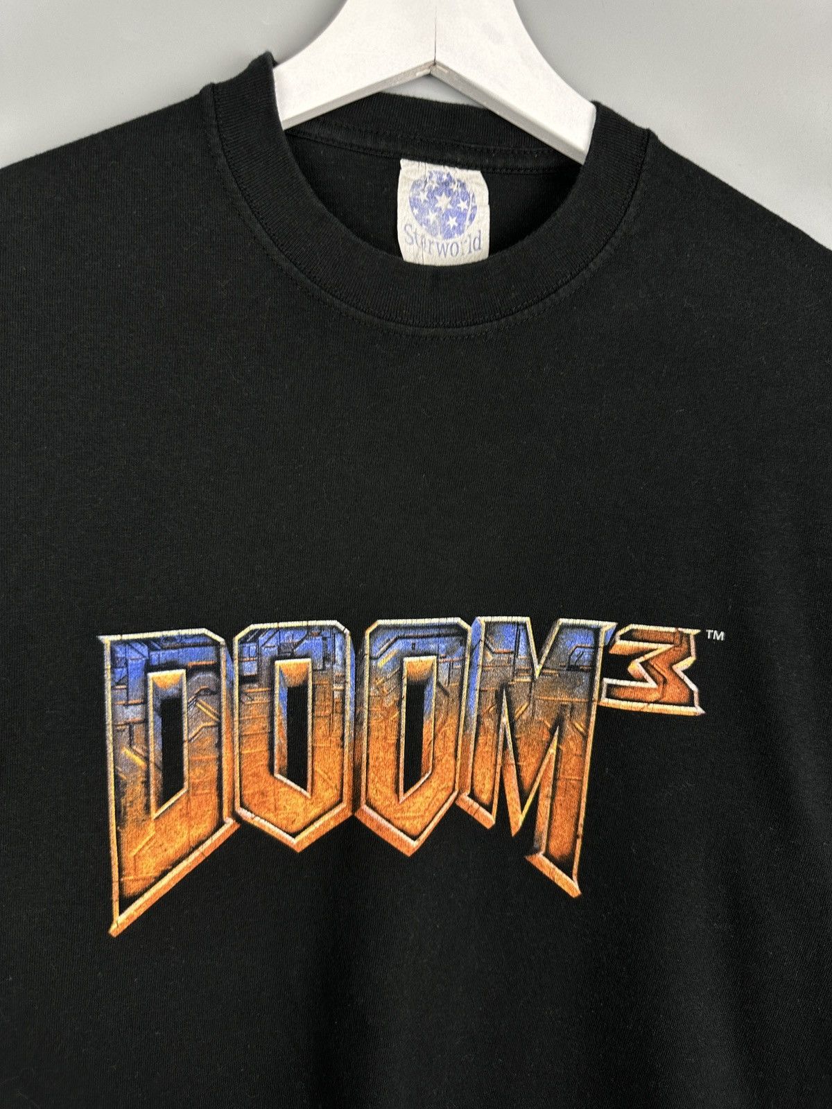 Vintage 2004 Vintage Doom 3 Video Game Promo Graphic T Shirt Tee Size US M / EU 48-50 / 2 - 3 Thumbnail